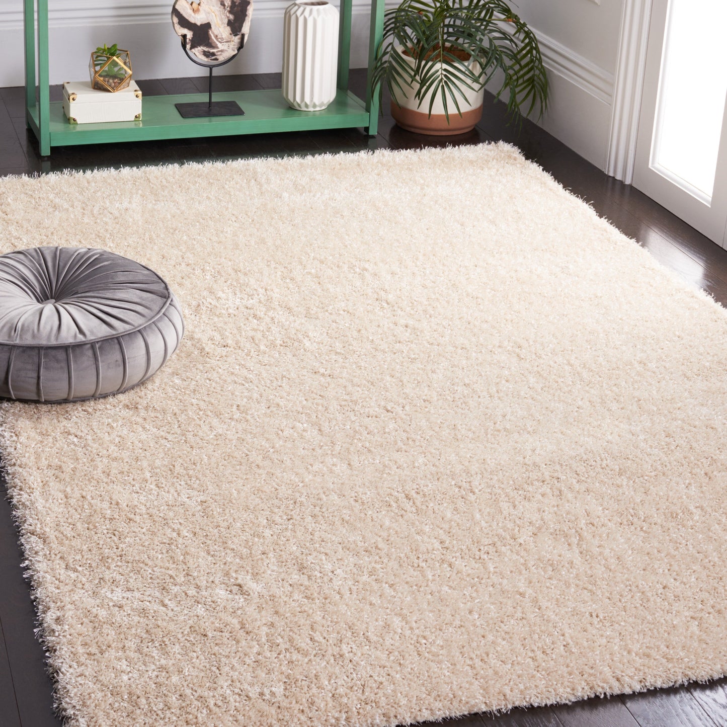 Tapis SAFAVIEH Charlotte Shag Truc Solid 2 pouces d'épaisseur