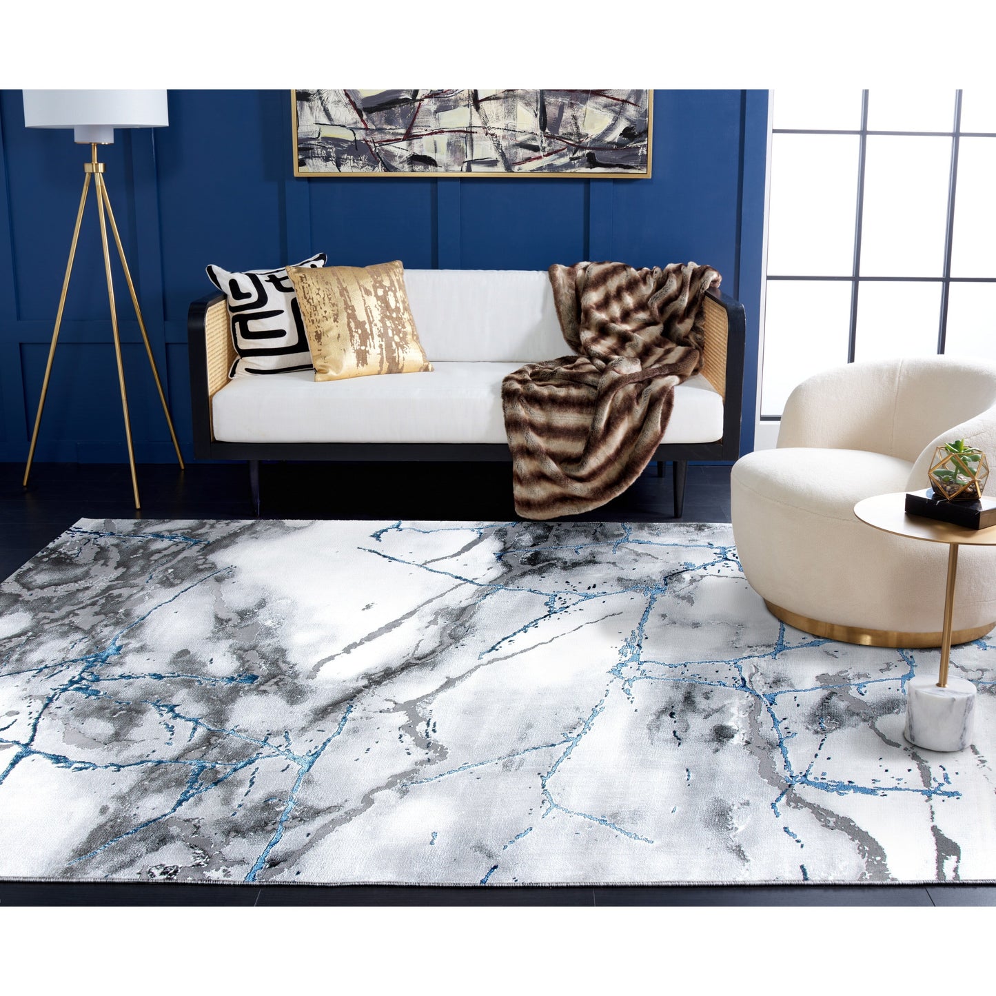 Tapis abstrait moderne SAFAVIEH Craft Miyase