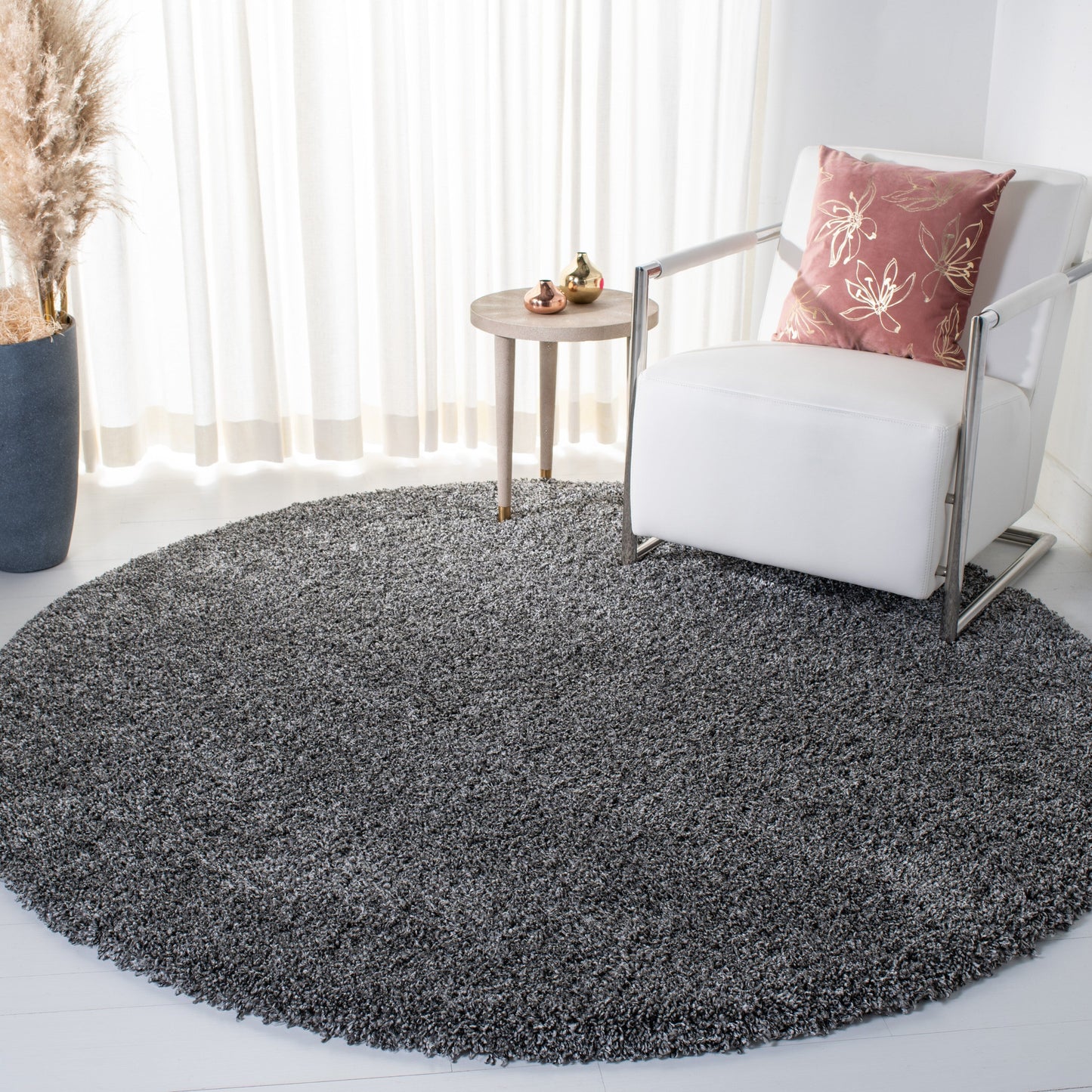 Tapis SAFAVIEH Evolution Shag Fransien Solid 1,8 pouce d'épaisseur
