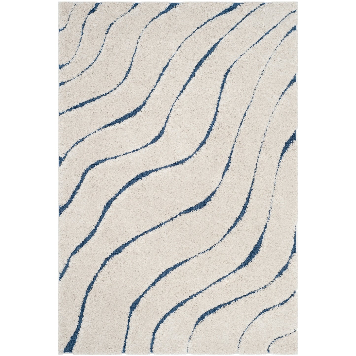 SAFAVIEH Florida Shag Borbala Soft Serene Waves 1,2 pouce d'épaisseur