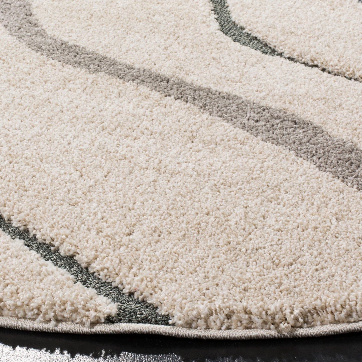 SAFAVIEH Florida Shag Borbala Soft Serene Waves 1,2 pouce d'épaisseur