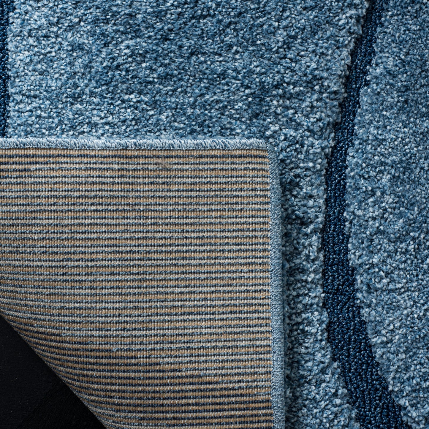 Tapis SAFAVIEH Florida Shag Staka à motifs de vagues abstraites de 3 cm