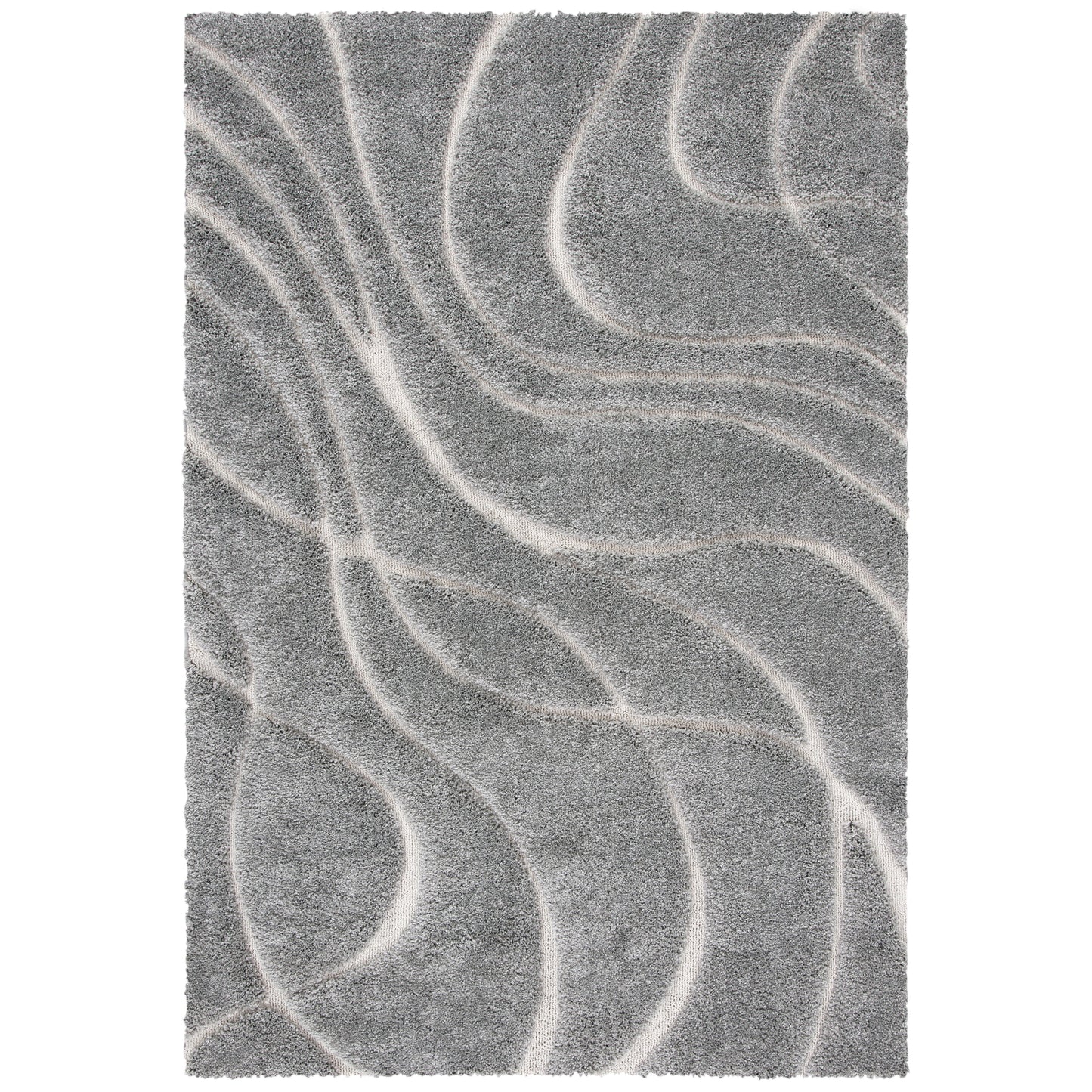 Tapis SAFAVIEH Florida Shag Staka à motifs de vagues abstraites de 3 cm