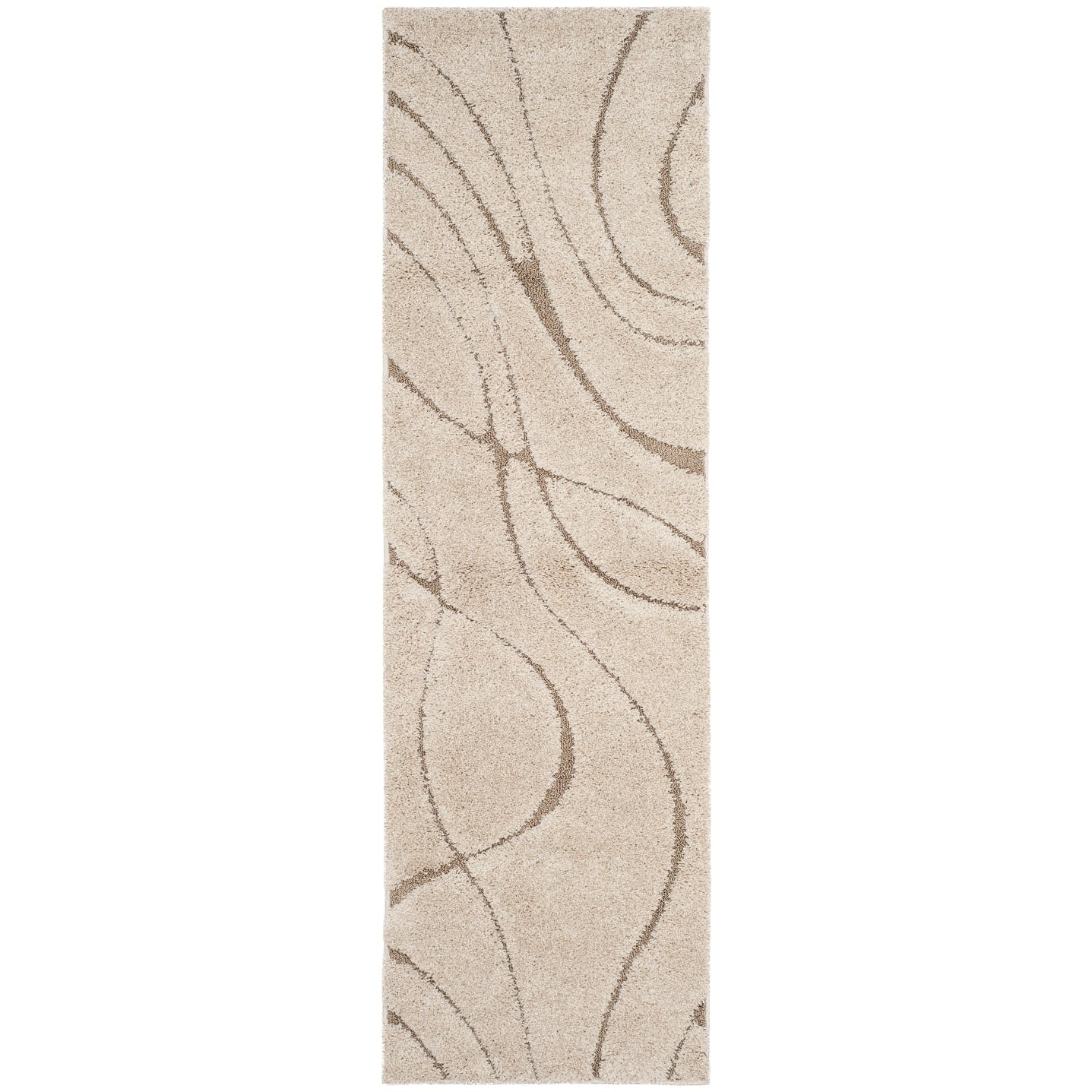 Tapis SAFAVIEH Florida Shag Staka à motifs de vagues abstraites de 3 cm