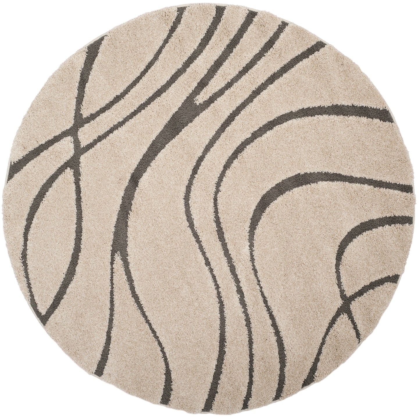 Tapis SAFAVIEH Florida Shag Staka à motifs de vagues abstraites de 3 cm