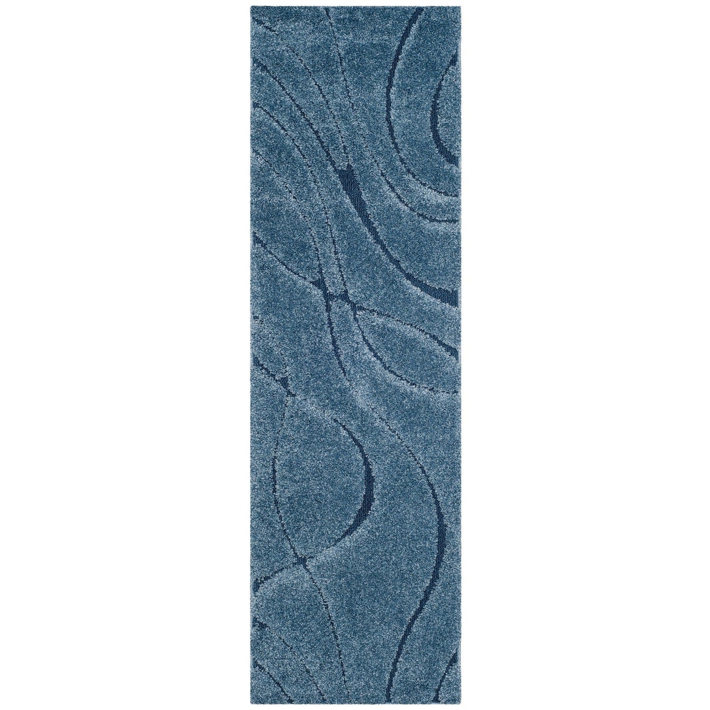 Tapis SAFAVIEH Florida Shag Staka à motifs de vagues abstraites de 3 cm