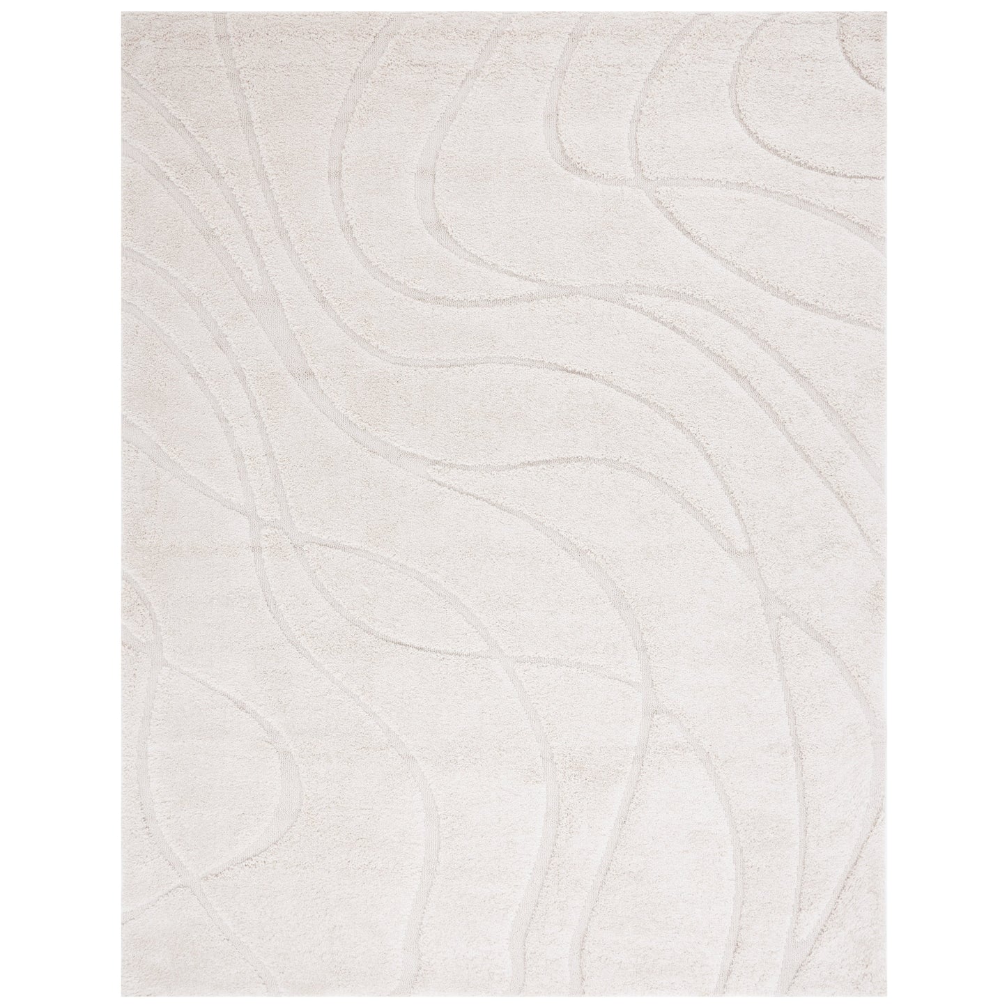 Tapis SAFAVIEH Florida Shag Staka à motifs de vagues abstraites de 3 cm