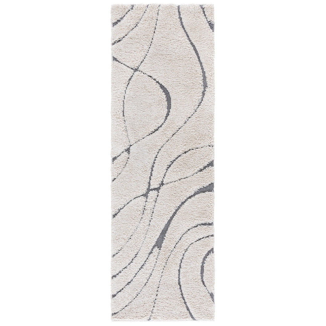 Tapis SAFAVIEH Florida Shag Staka à motifs de vagues abstraites de 3 cm