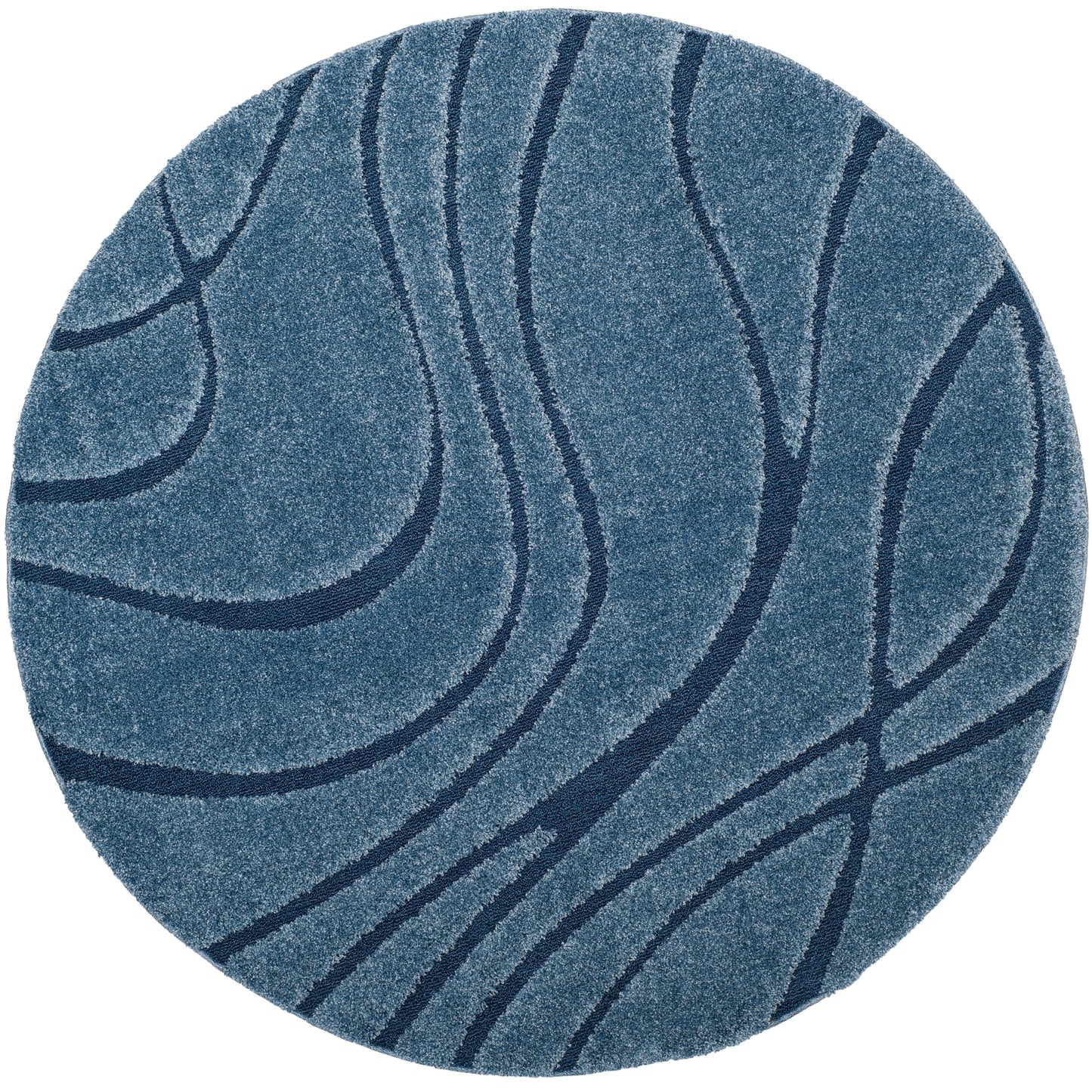 Tapis SAFAVIEH Florida Shag Staka à motifs de vagues abstraites de 3 cm