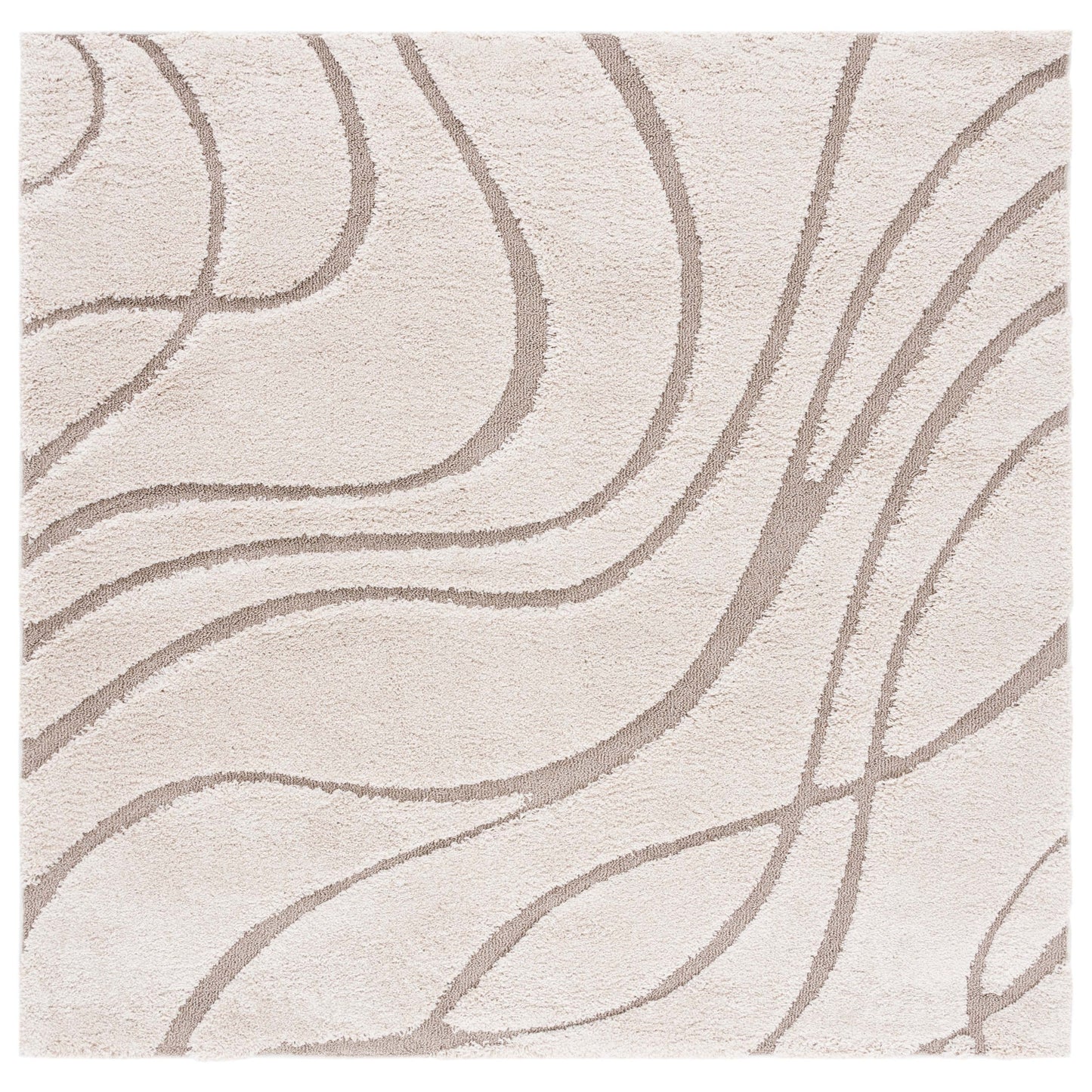 Tapis SAFAVIEH Florida Shag Staka à motifs de vagues abstraites de 3 cm