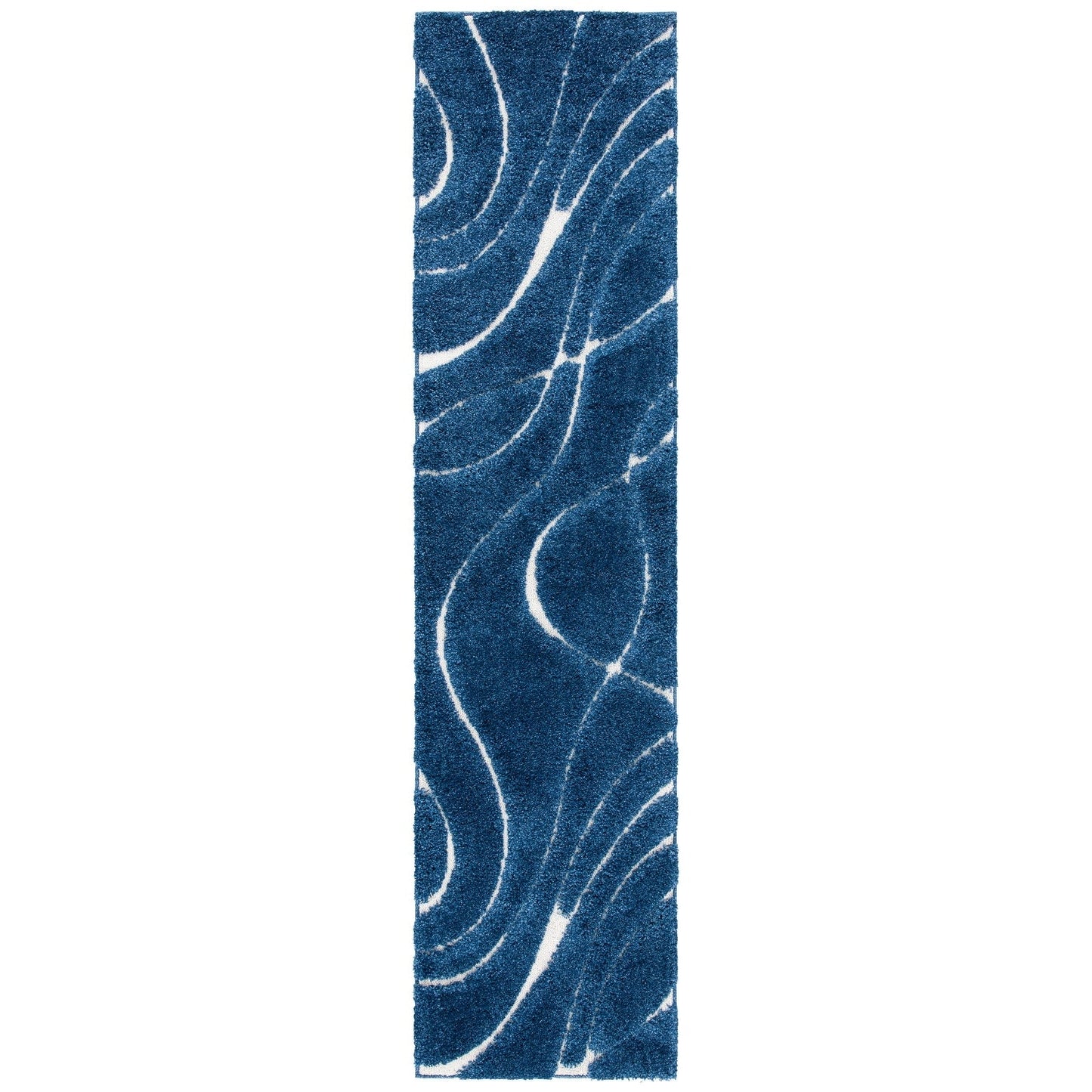 Tapis SAFAVIEH Florida Shag Staka à motifs de vagues abstraites de 3 cm