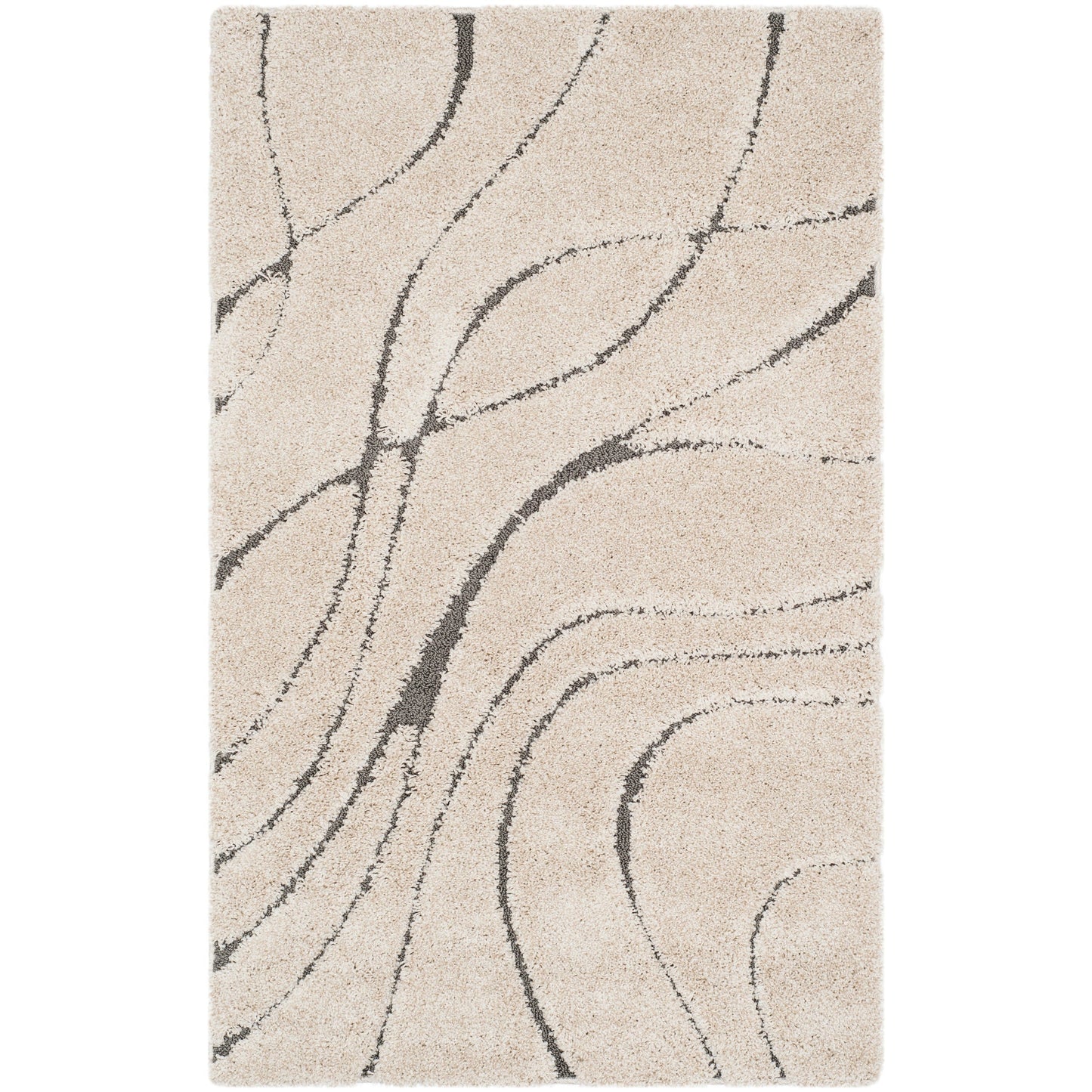 Tapis SAFAVIEH Florida Shag Staka à motifs de vagues abstraites de 3 cm