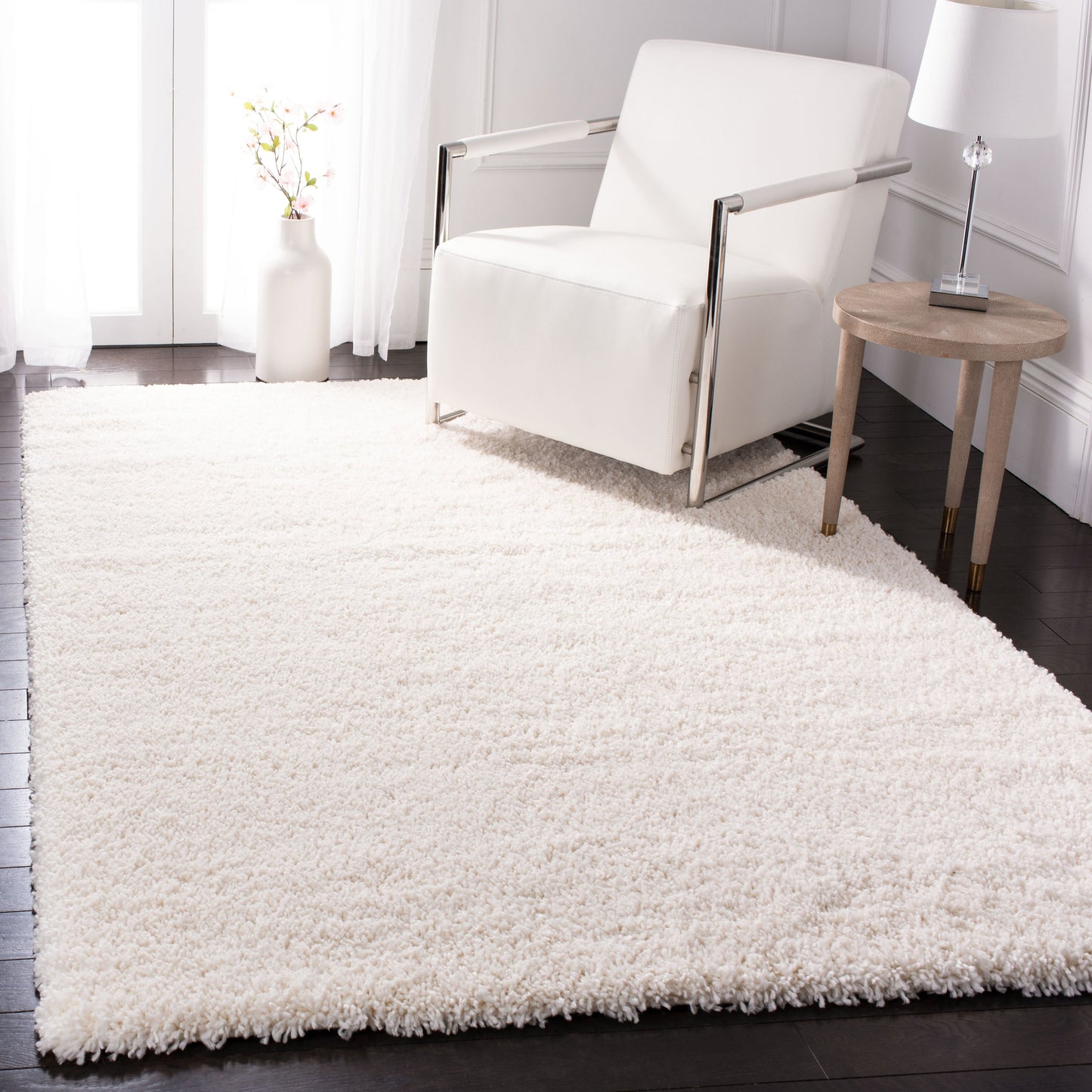 Tapis SAFAVIEH Fontana Shag Dagi solide de 2 pouces d'épaisseur