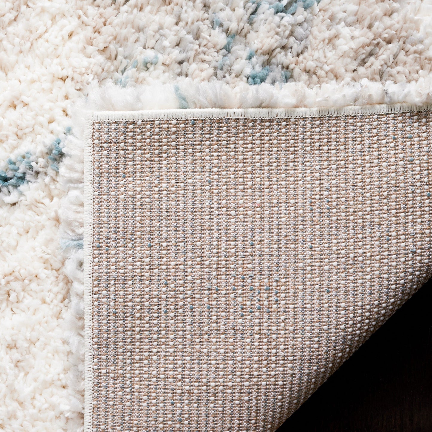 Tapis moderne SAFAVIEH Fontana Shag Marye à treillis de 2 pouces d'épaisseur