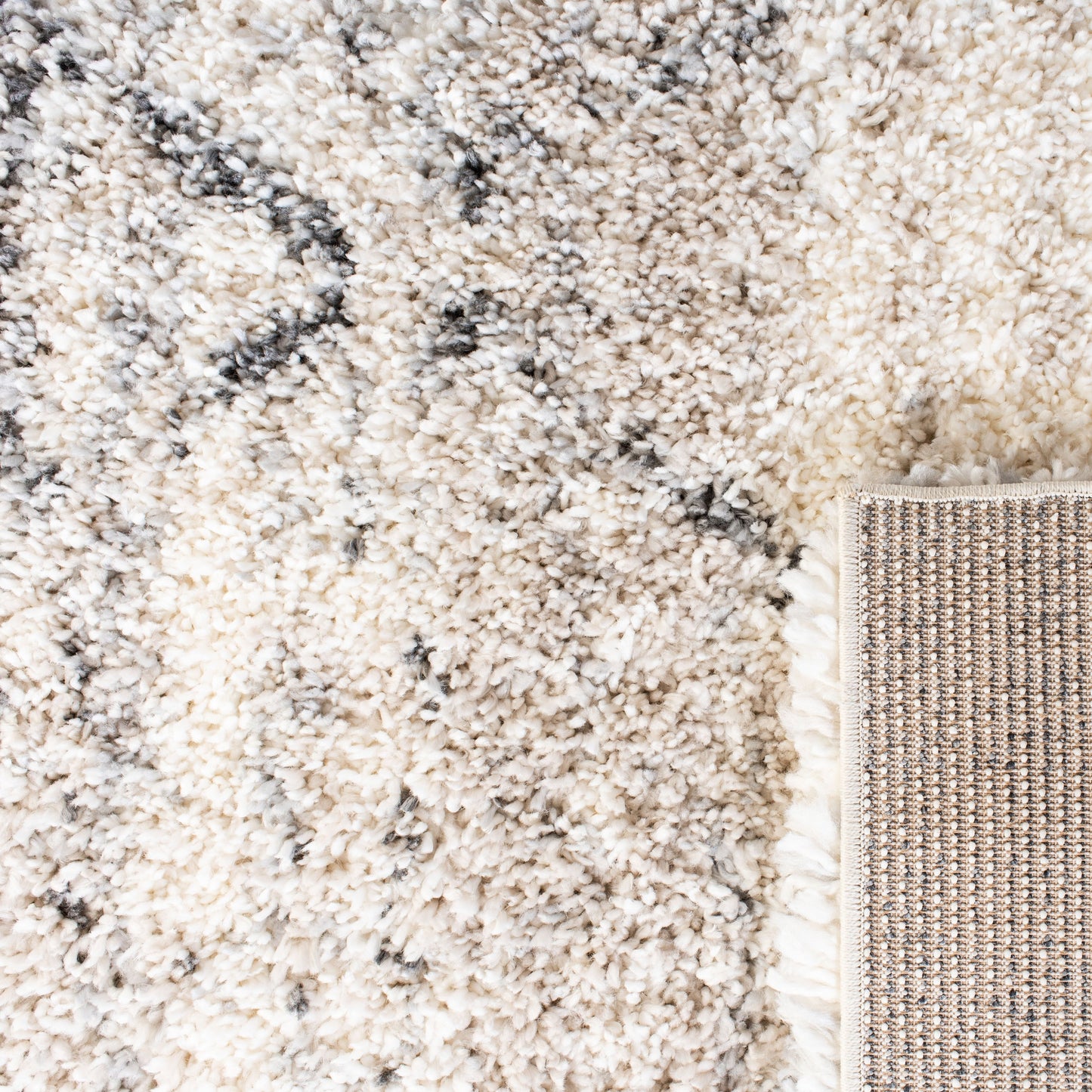 Tapis moderne SAFAVIEH Fontana Shag Marye à treillis de 2 pouces d'épaisseur