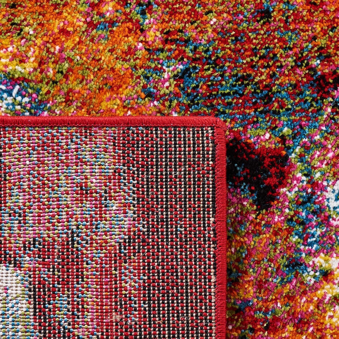 Tapis abstrait moderne aquarelle miel glacier SAFAVIEH