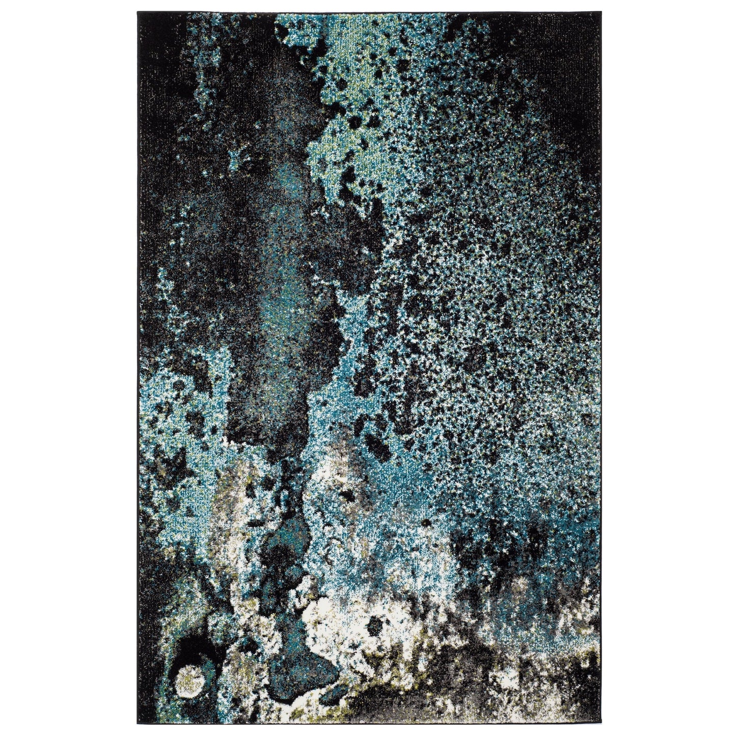 Tapis abstrait moderne aquarelle miel glacier SAFAVIEH