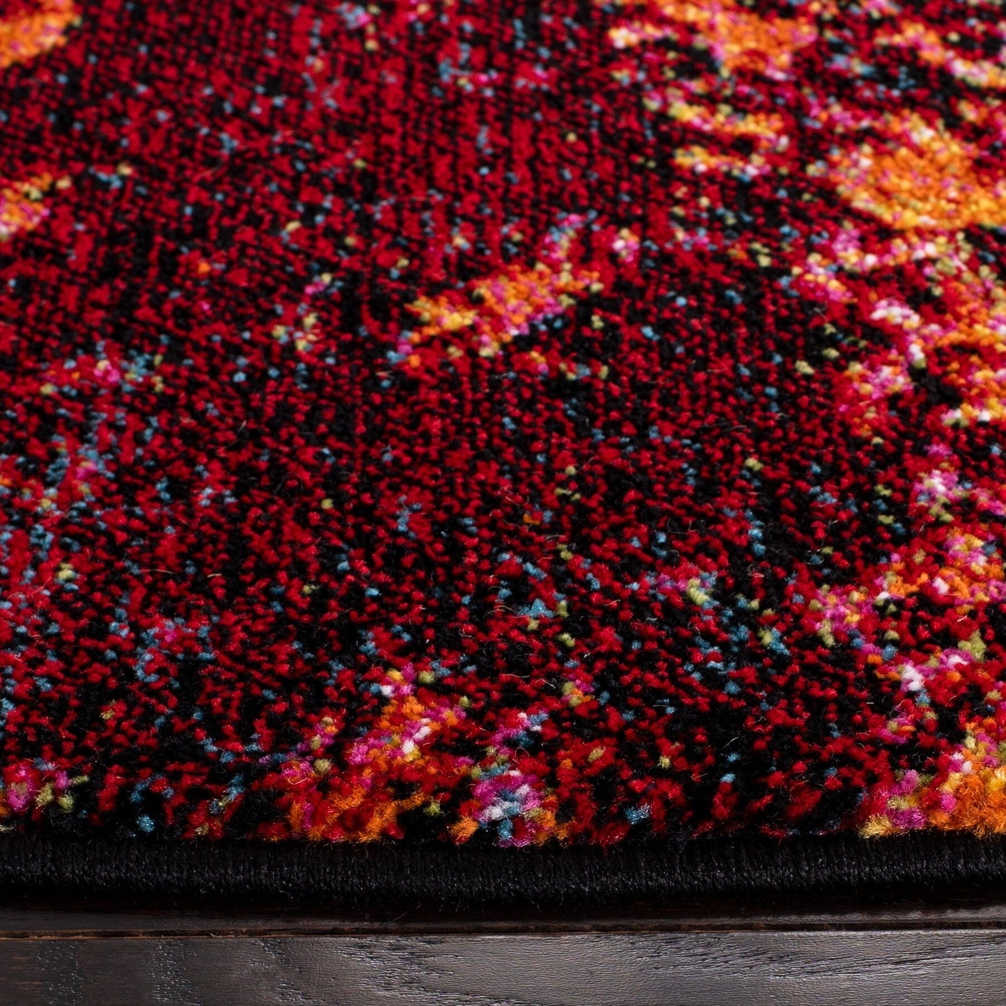 Tapis abstrait moderne aquarelle miel glacier SAFAVIEH