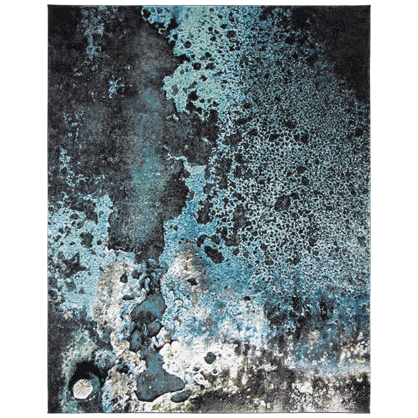 Tapis abstrait moderne aquarelle miel glacier SAFAVIEH
