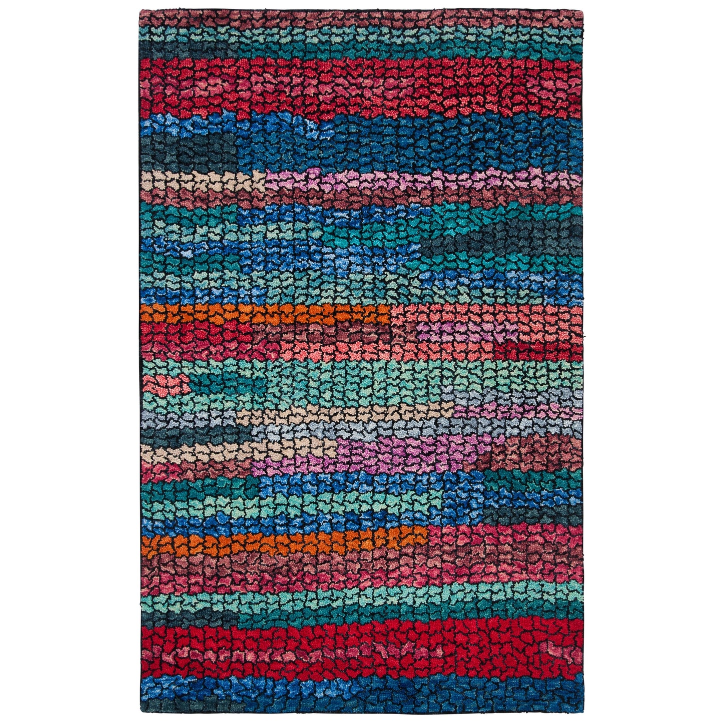 Tapis en laine moderne abstrait Harmanna fait main SAFAVIEH