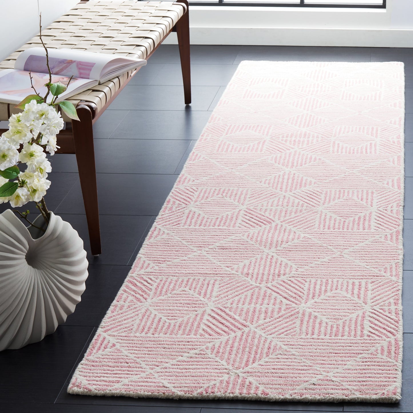 Tapis en laine moderne abstrait Harmanna fait main SAFAVIEH