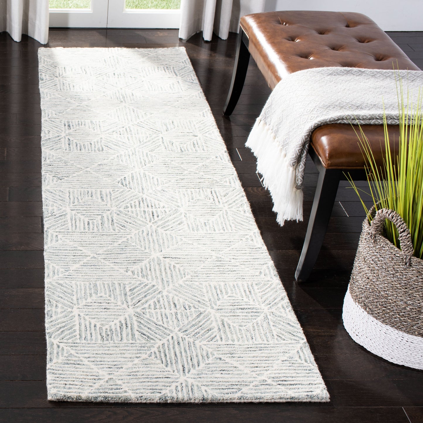 Tapis en laine moderne abstrait Harmanna fait main SAFAVIEH