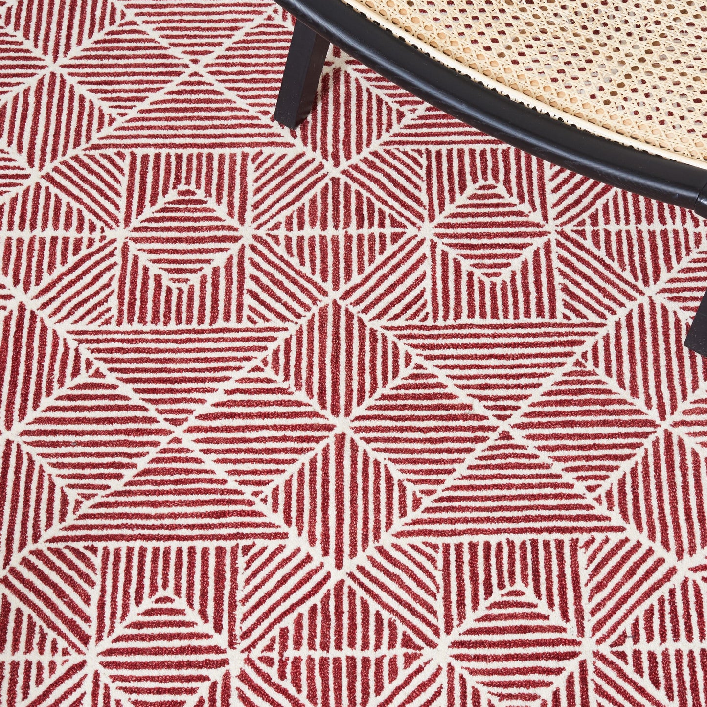 Tapis en laine moderne abstrait Harmanna fait main SAFAVIEH