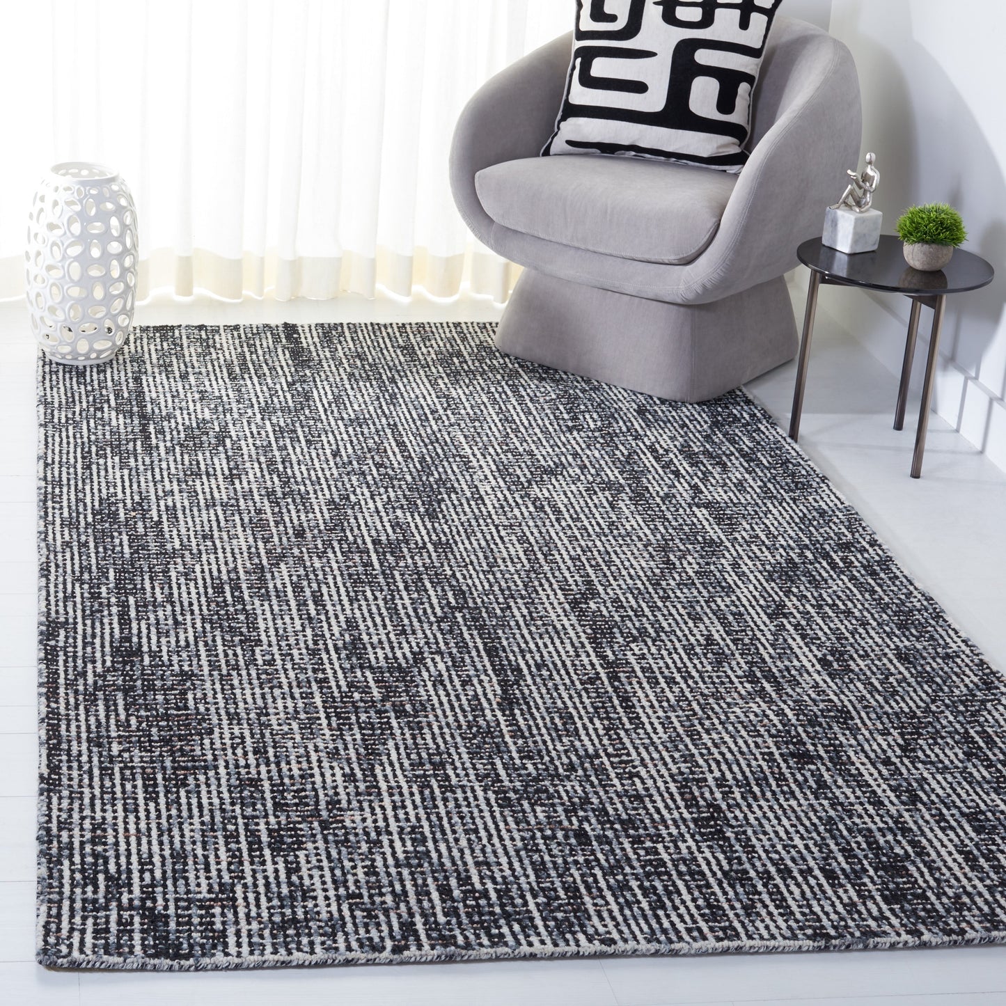 SAFAVIEH Tapis moderne en laine abstrait fait main Lotje