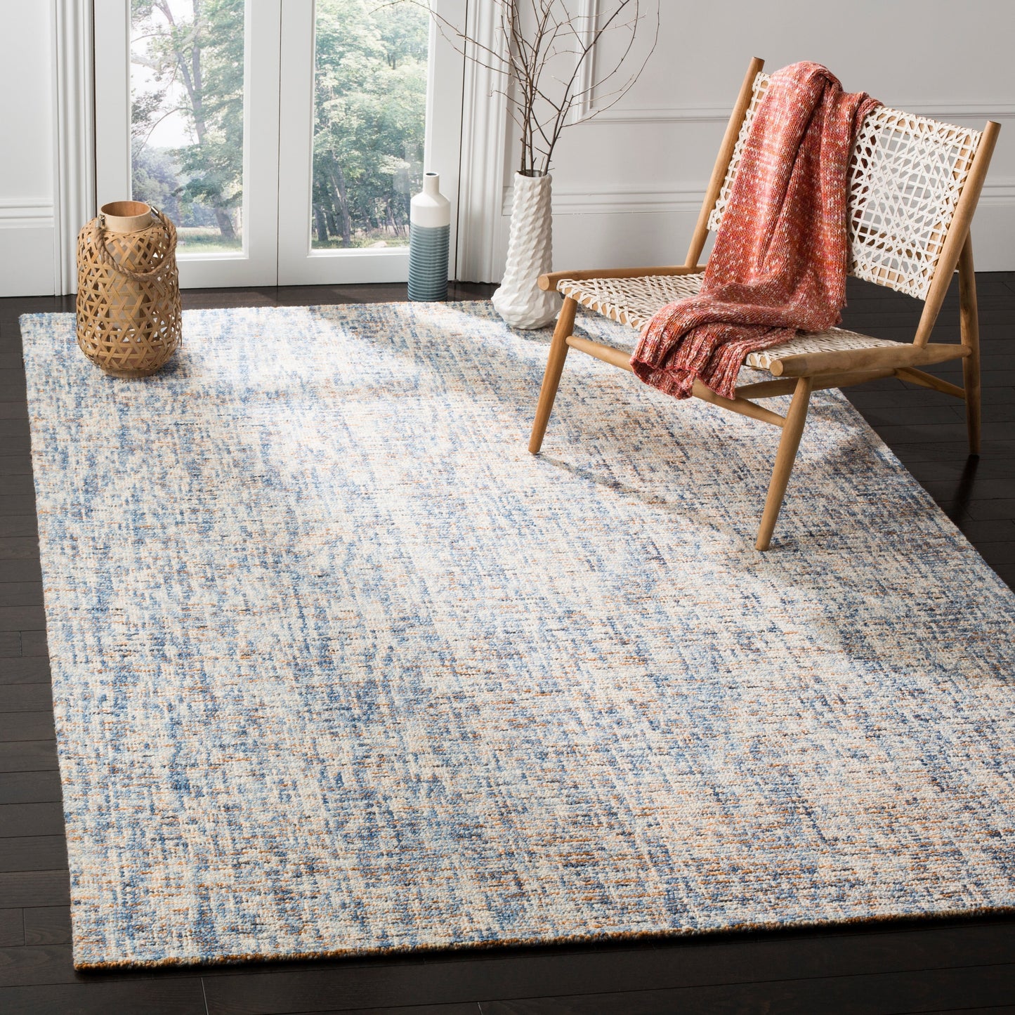 SAFAVIEH Tapis moderne en laine abstrait fait main Lotje