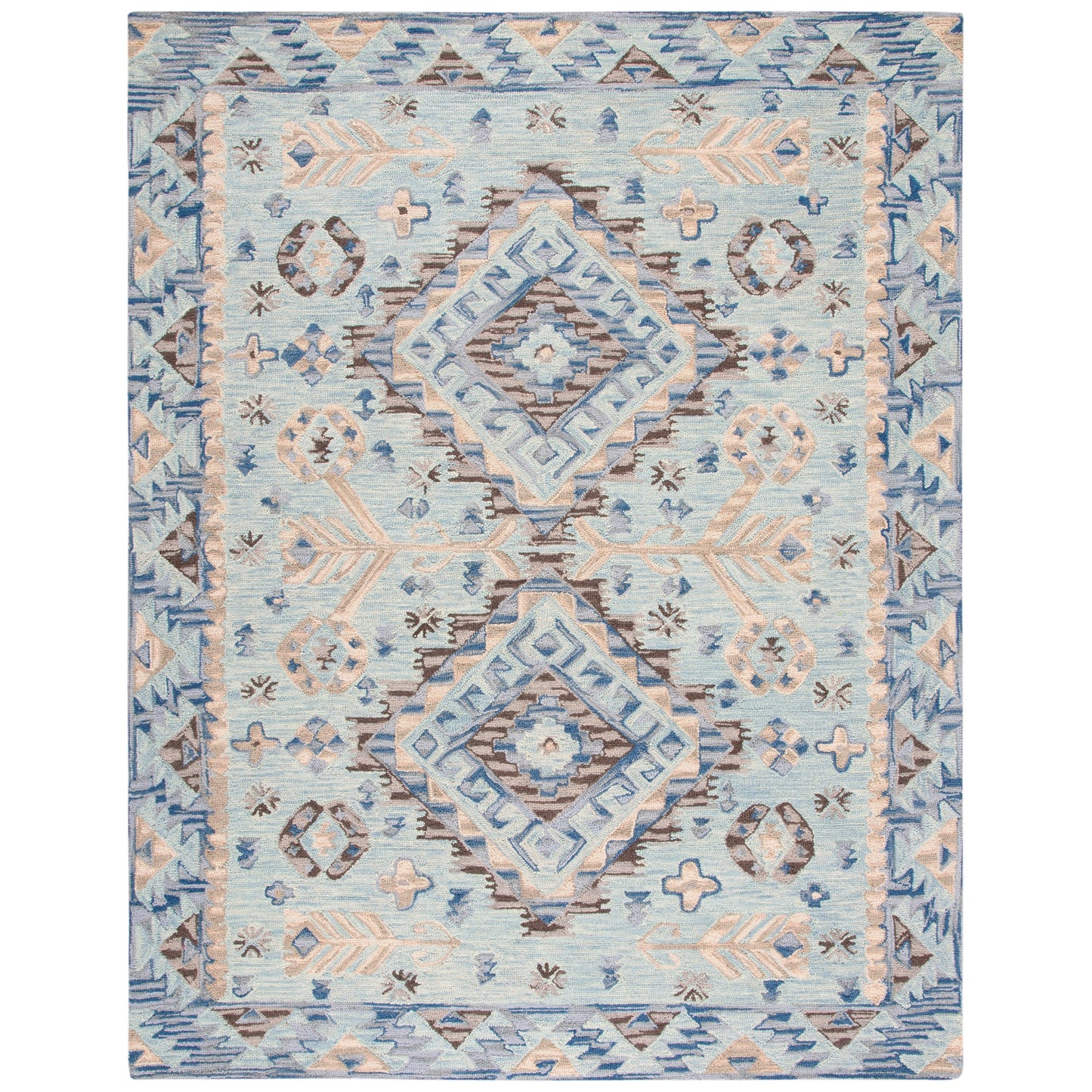 Tapis tribal bohème en laine Aspen Ermira fait main SAFAVIEH