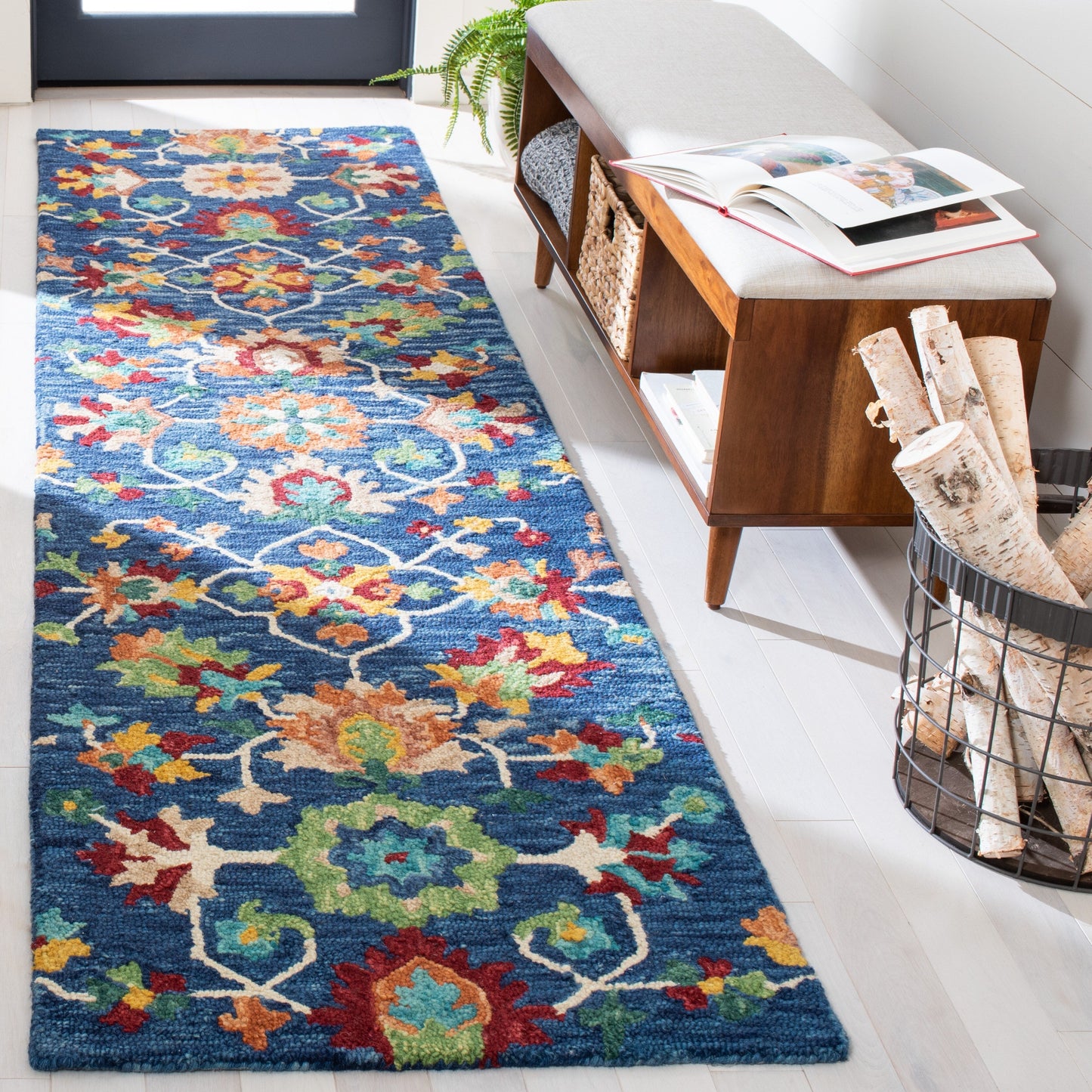 Tapis tribal bohème en laine Aspen Guldeniz fait main SAFAVIEH