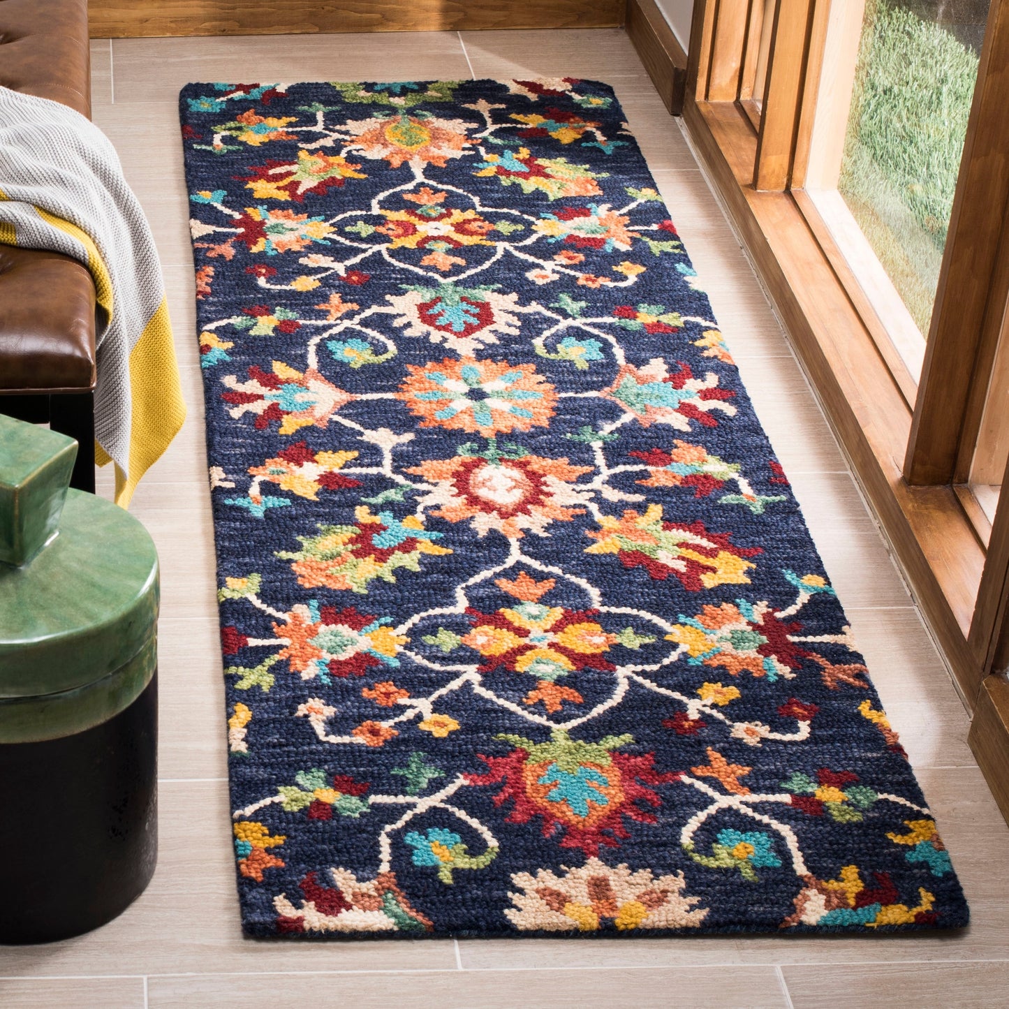 Tapis tribal bohème en laine Aspen Guldeniz fait main SAFAVIEH