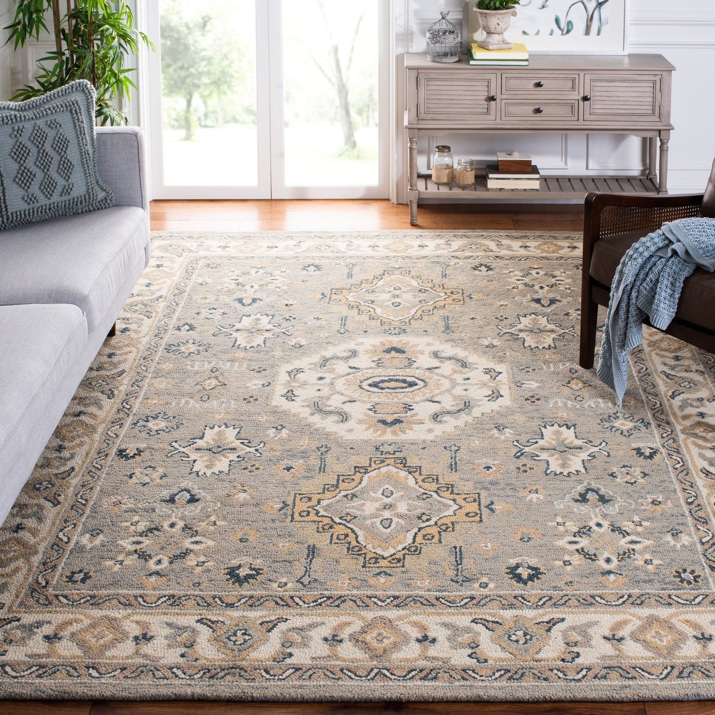 Tapis tribal bohème en laine Aspen Kerstin fait main SAFAVIEH