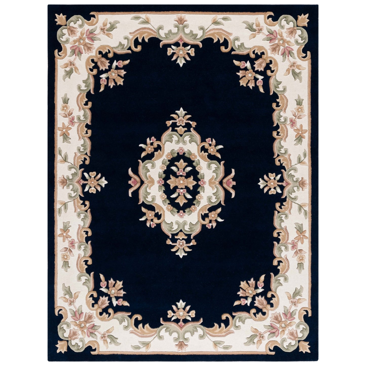 Tapis traditionnel en laine Aubusson Hale fait main SAFAVIEH.