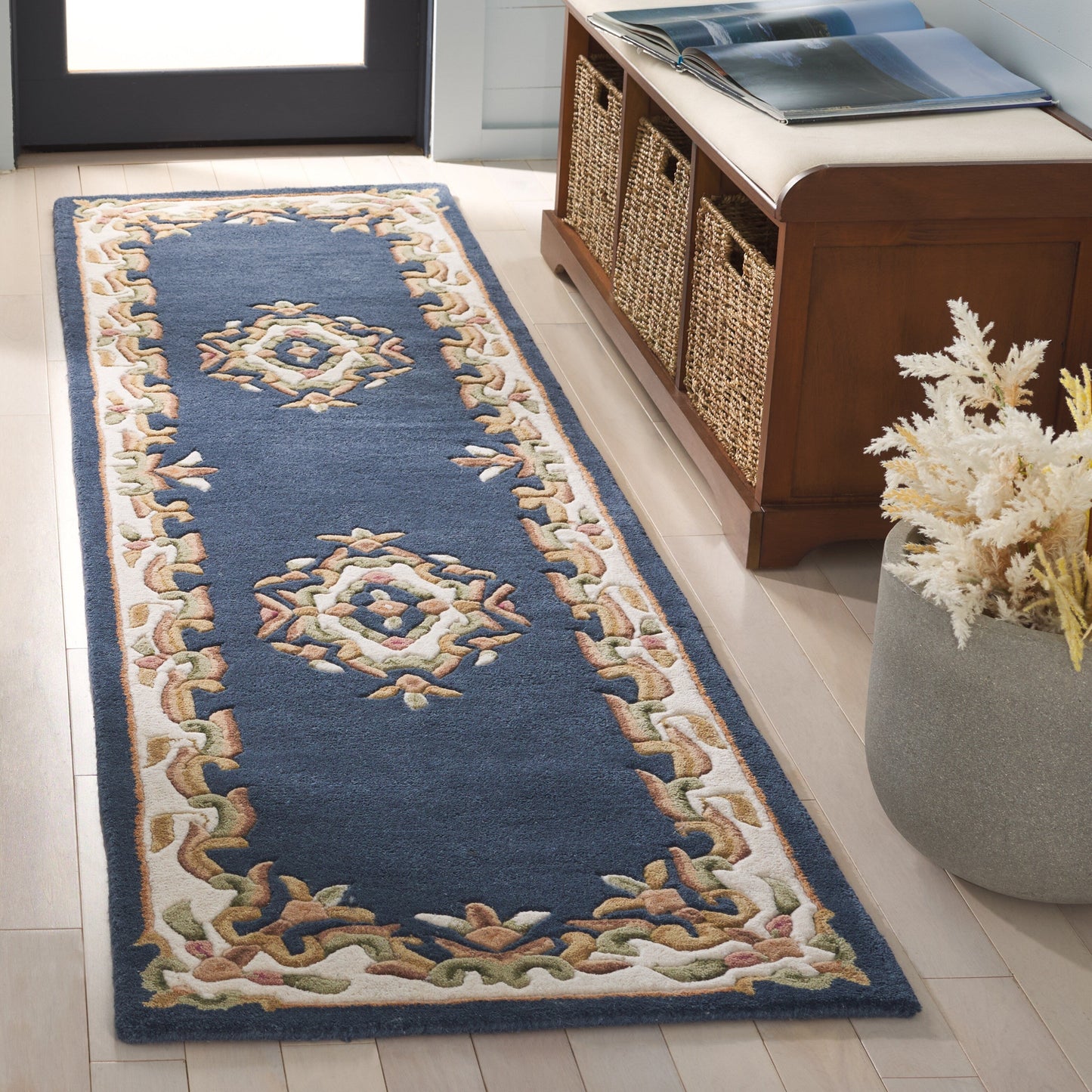Tapis traditionnel en laine Aubusson Hale fait main SAFAVIEH.
