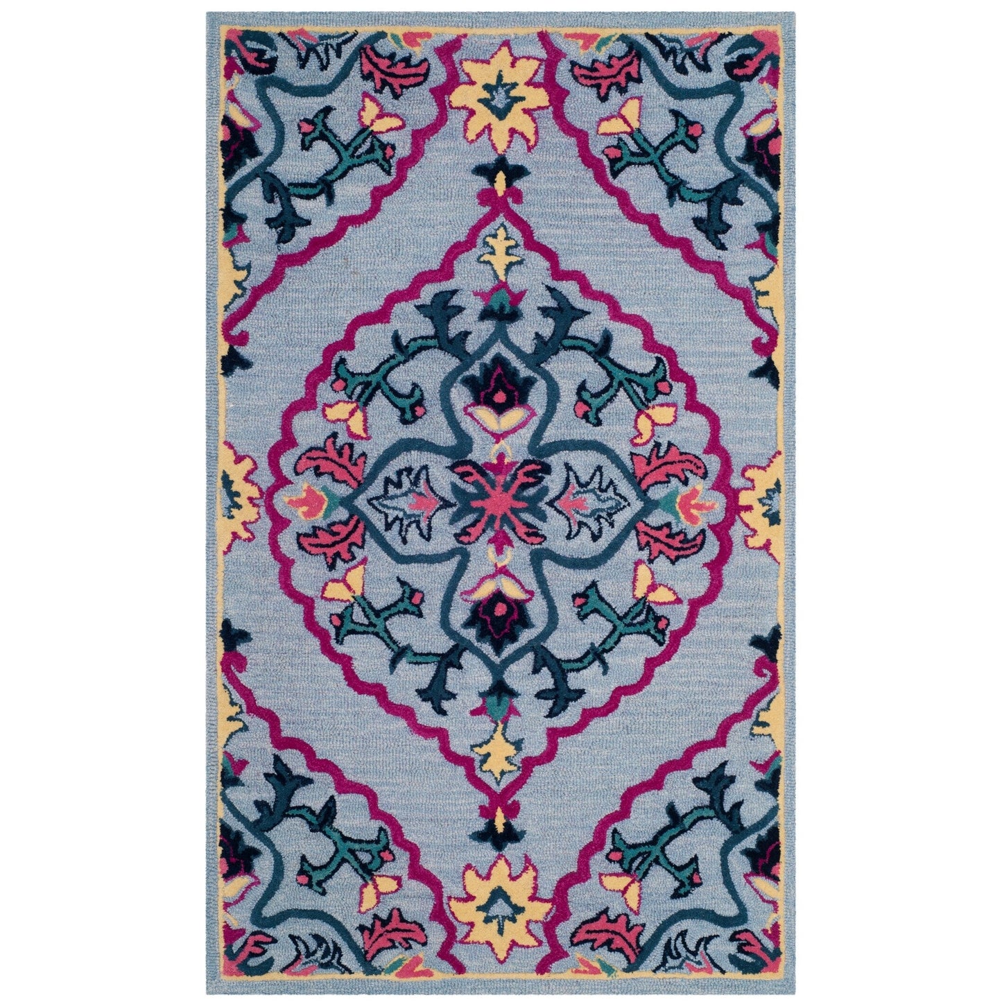 Tapis en laine médaillon Bellagio Cailin fait main SAFAVIEH