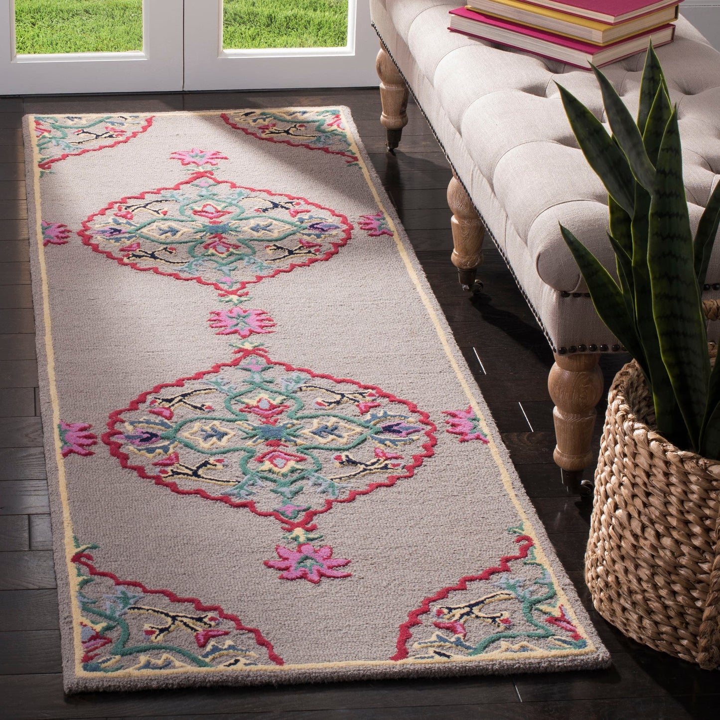 Tapis en laine médaillon Bellagio Cailin fait main SAFAVIEH