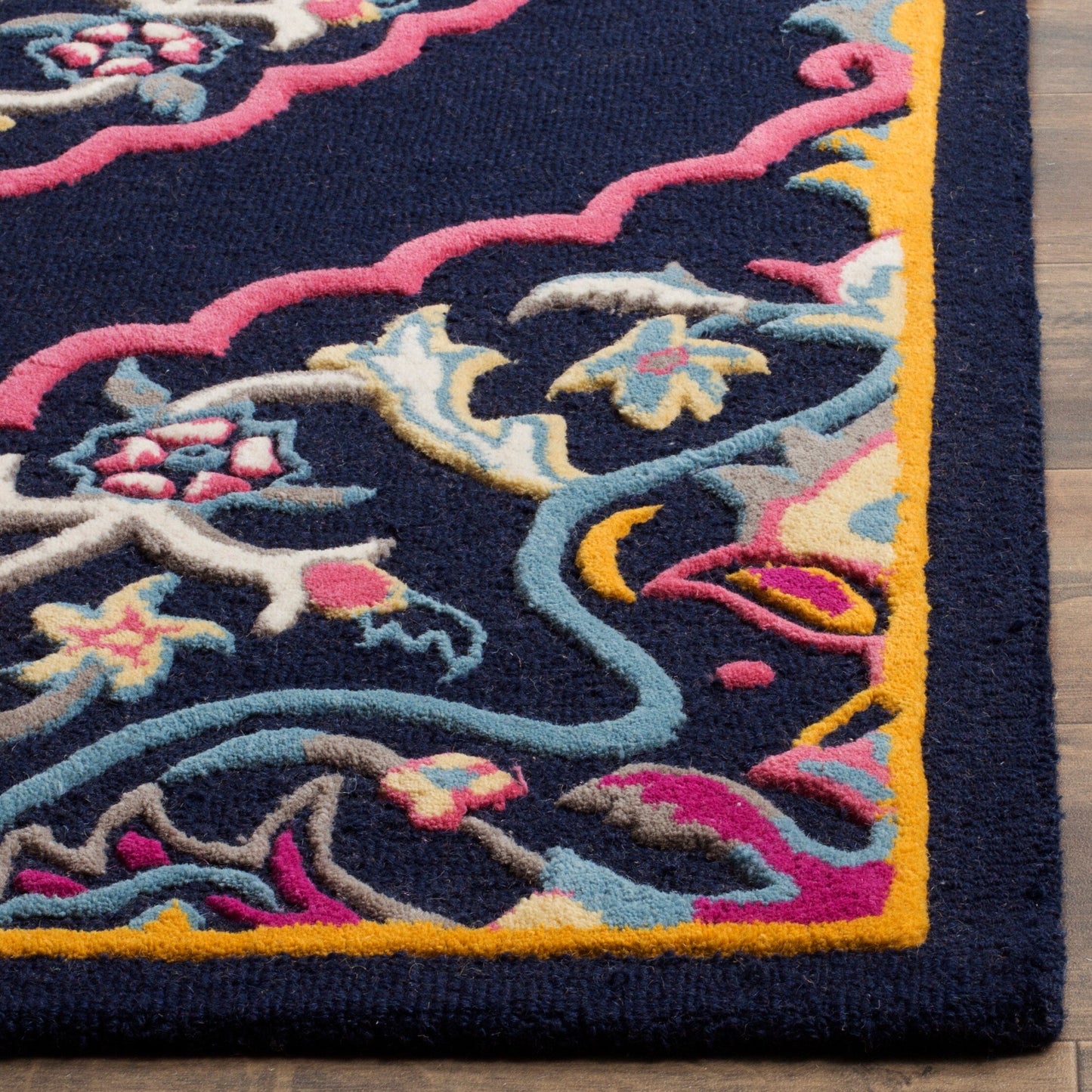 Tapis en laine médaillon Bellagio Cailin fait main SAFAVIEH