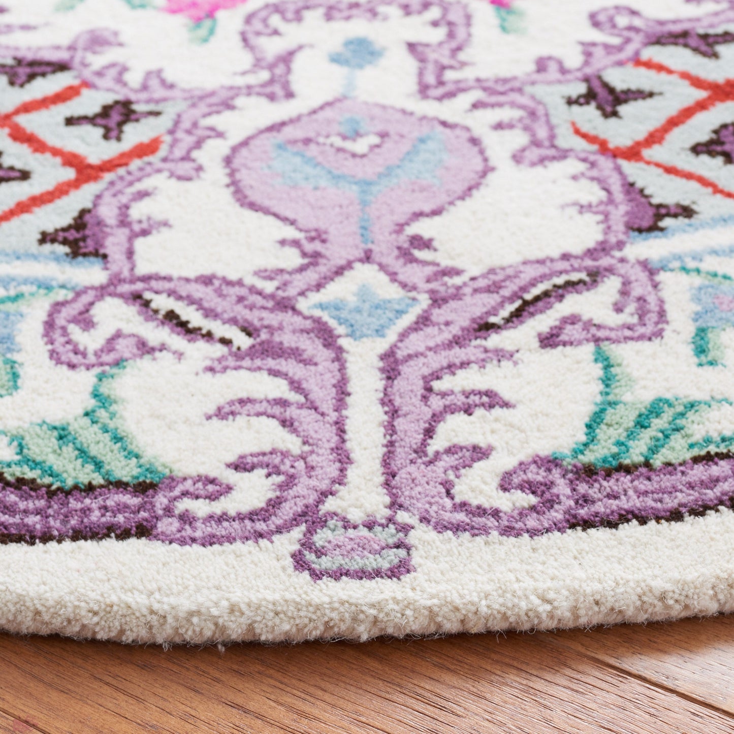 Tapis médaillon oriental en laine fait main Bellagio Tatevik de SAFAVIEH