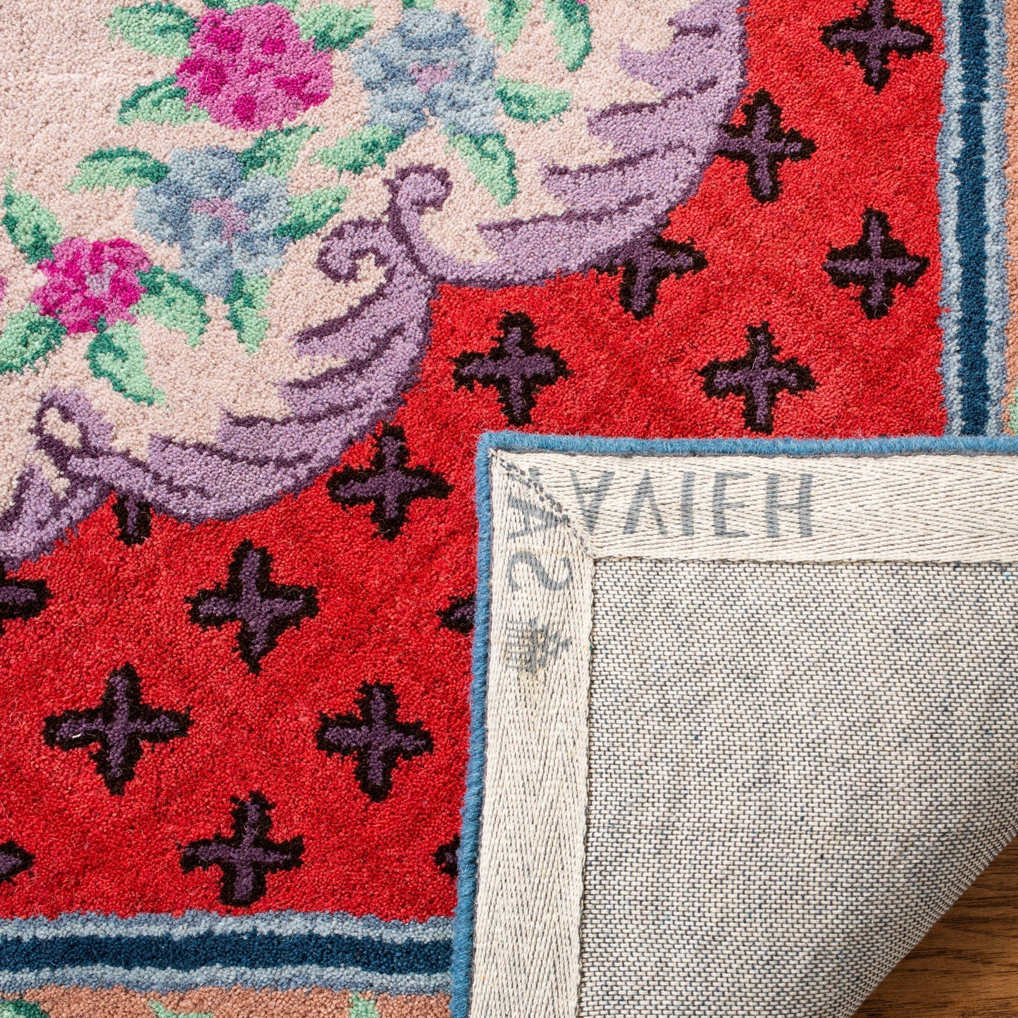 Tapis médaillon oriental en laine fait main Bellagio Tatevik de SAFAVIEH