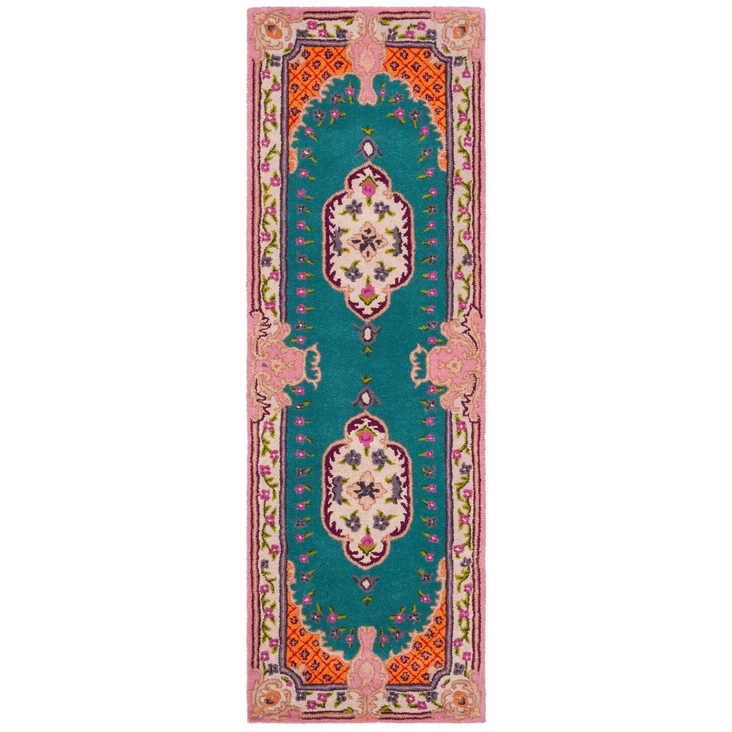 Tapis médaillon oriental en laine fait main Bellagio Tatevik de SAFAVIEH
