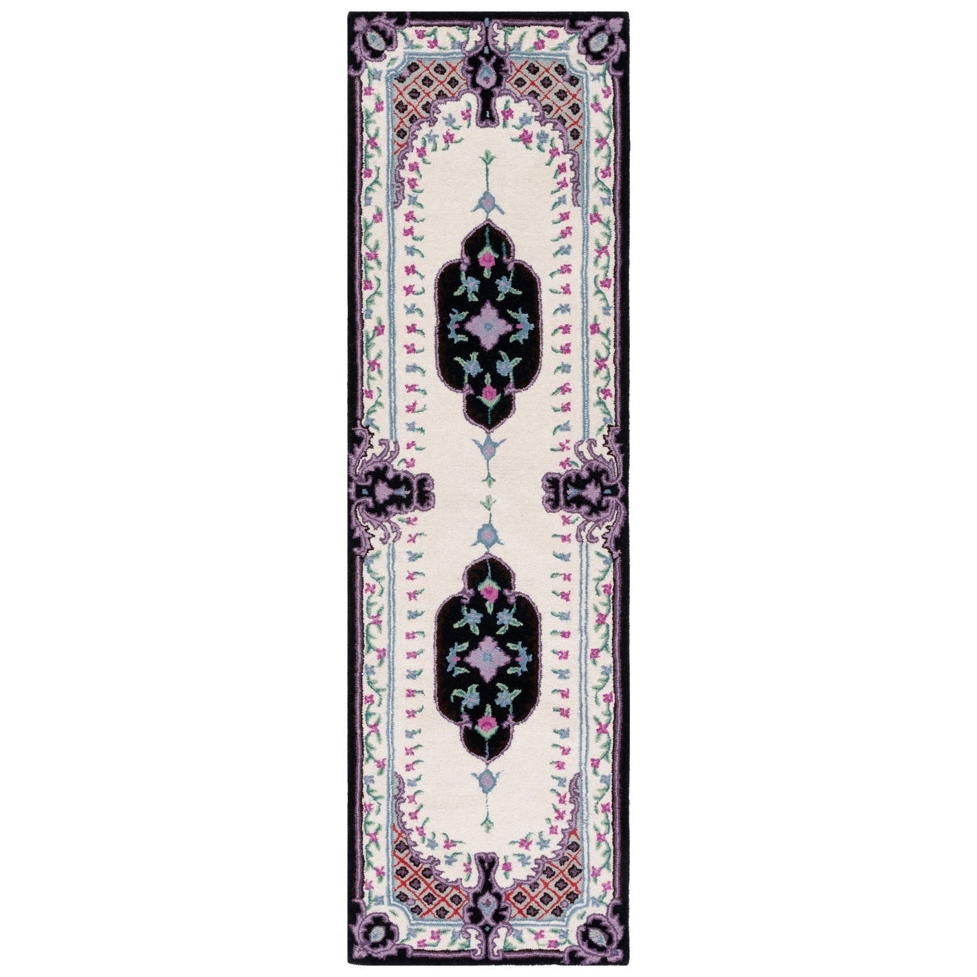 Tapis médaillon oriental en laine fait main Bellagio Tatevik de SAFAVIEH