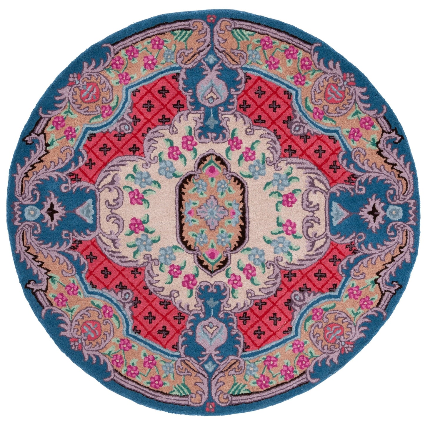 Tapis médaillon oriental en laine fait main Bellagio Tatevik de SAFAVIEH