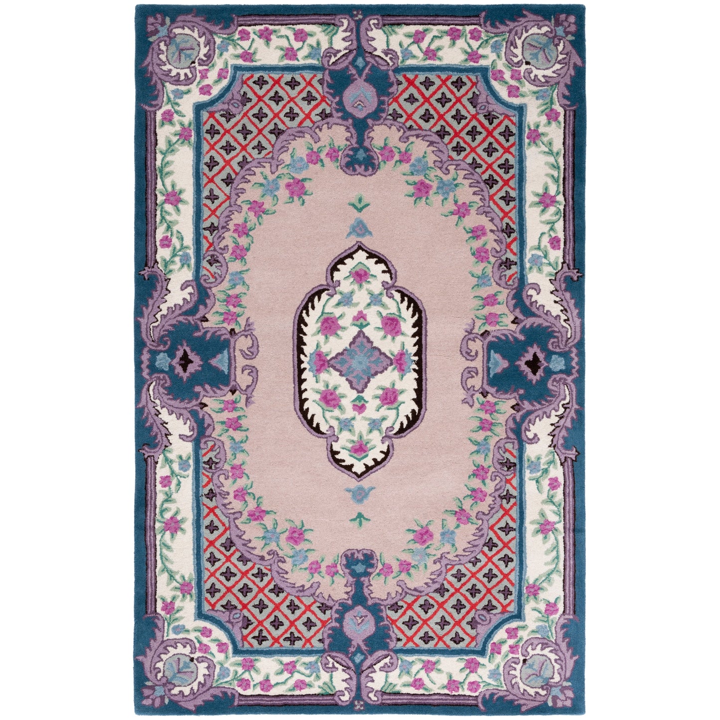 Tapis médaillon oriental en laine fait main Bellagio Tatevik de SAFAVIEH