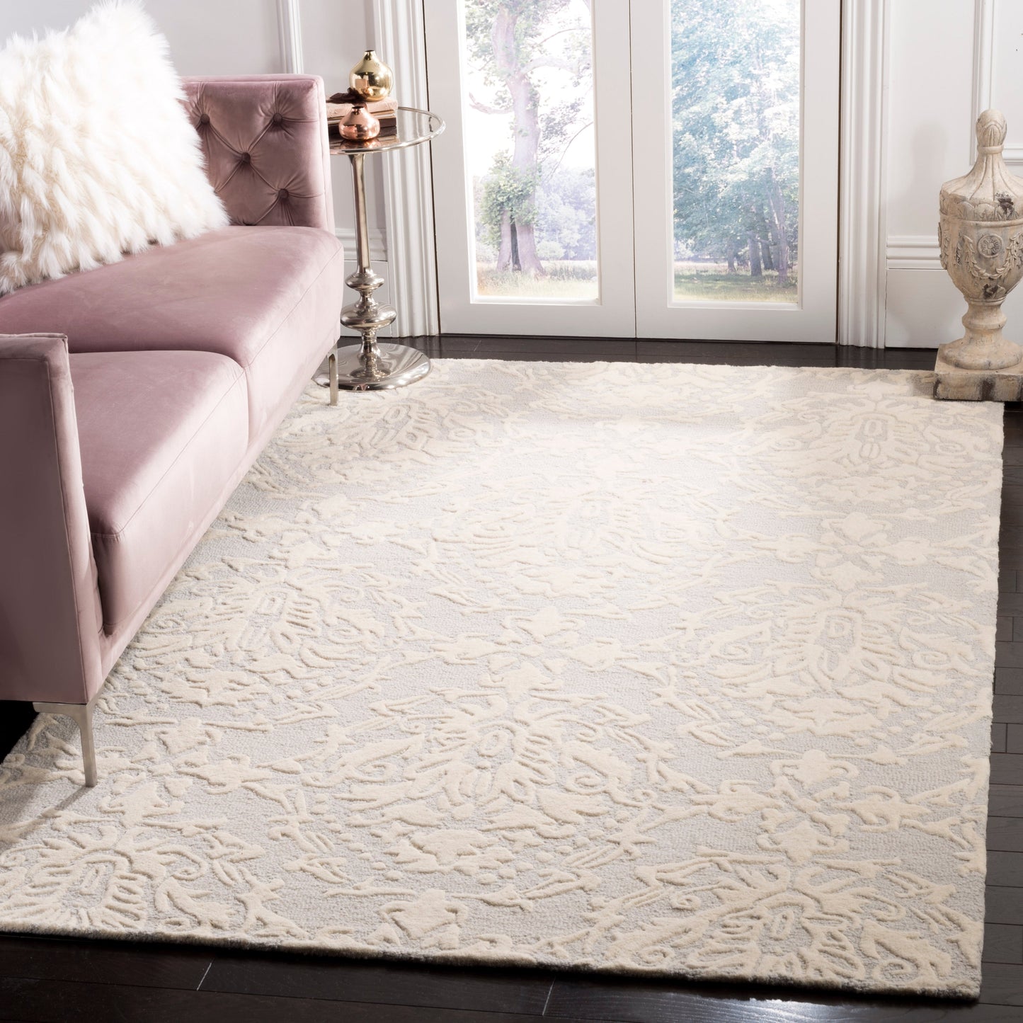 Tapis moderne en laine florale fait main SAFAVIEH Blossom Ambroisine