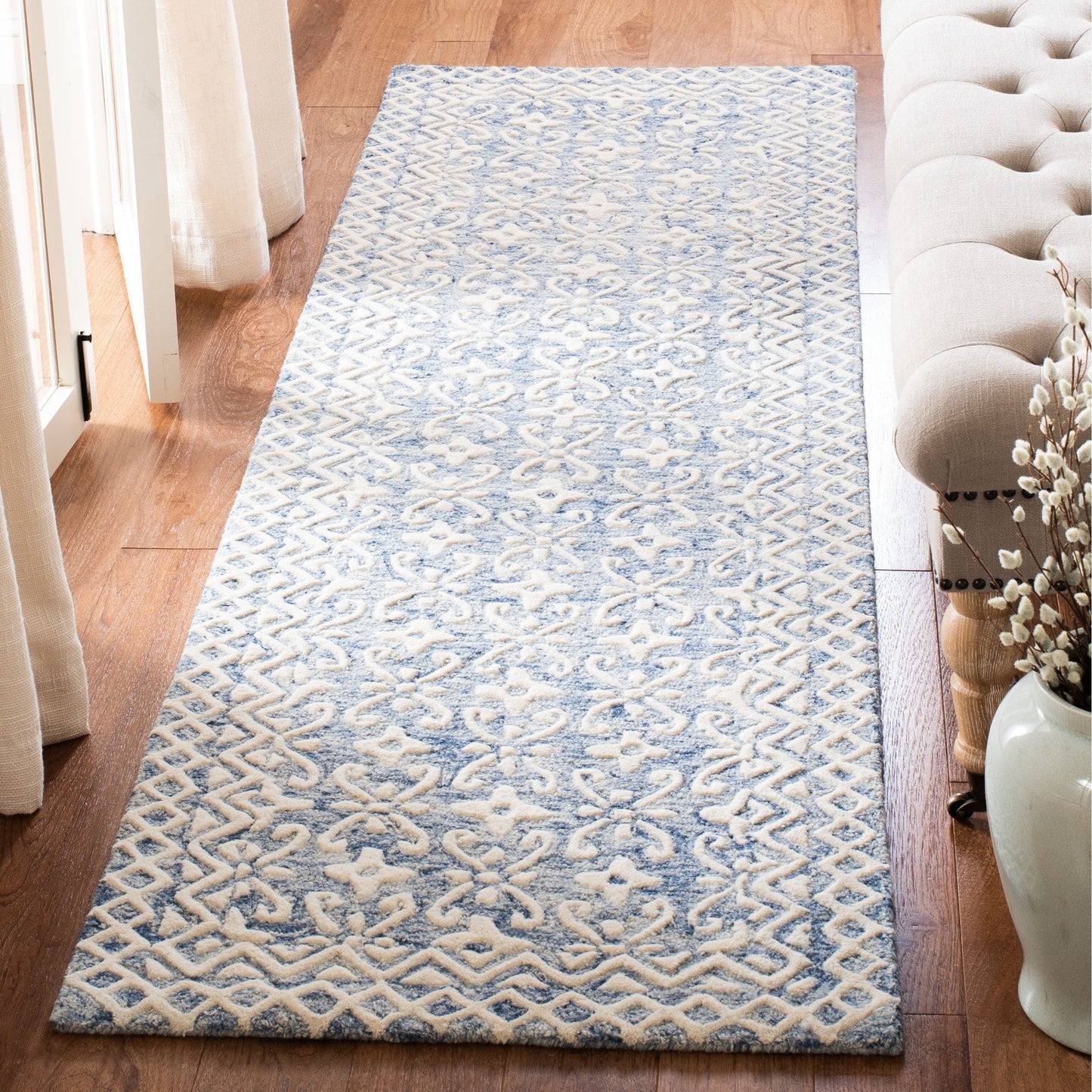 Tapis moderne en laine florale fait main SAFAVIEH Blossom Barbara
