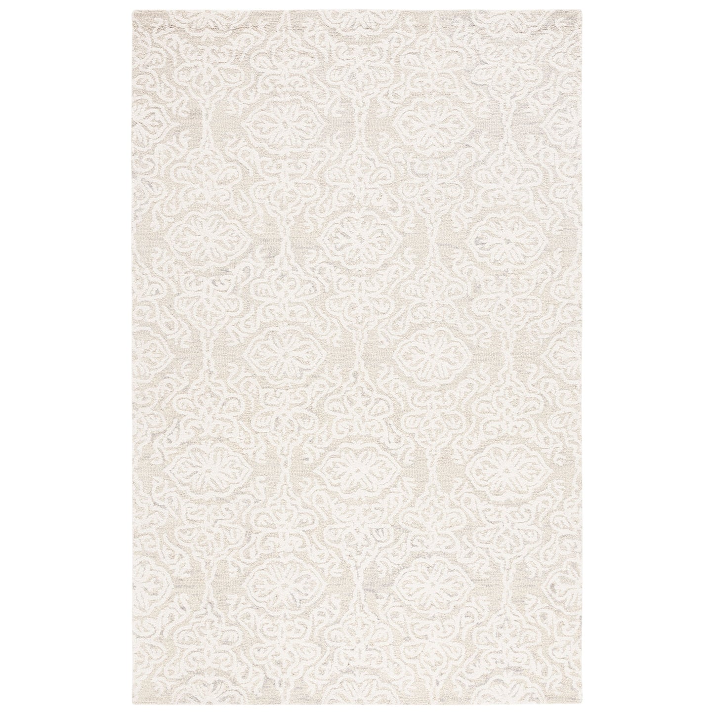 Tapis moderne en laine florale SAFAVIEH fait main Blossom Cateluta