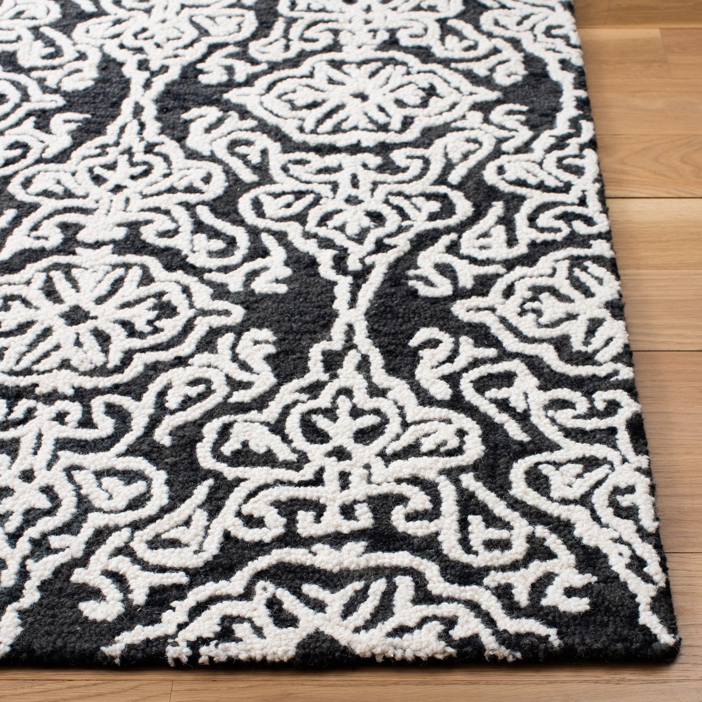 Tapis moderne en laine florale SAFAVIEH fait main Blossom Cateluta