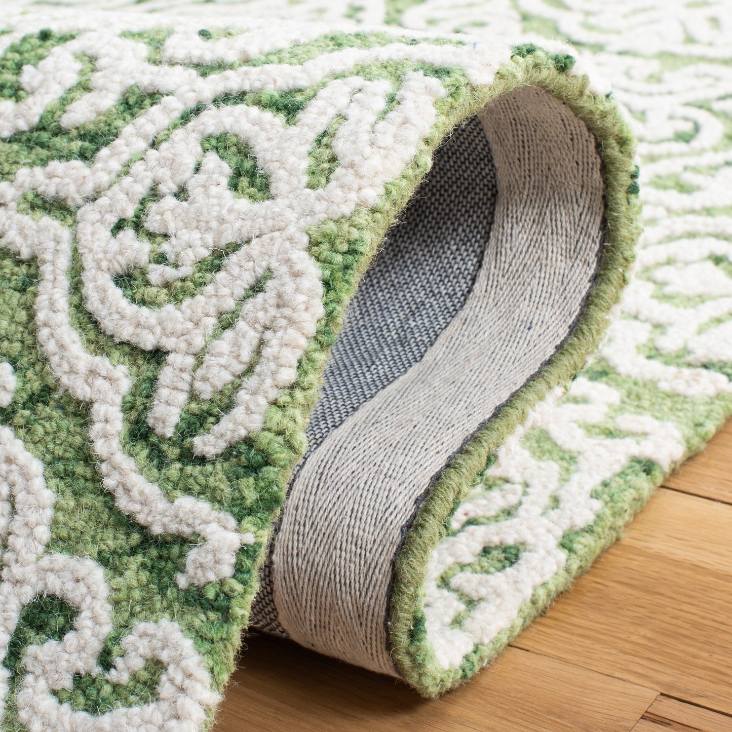 Tapis moderne en laine florale SAFAVIEH fait main Blossom Cateluta