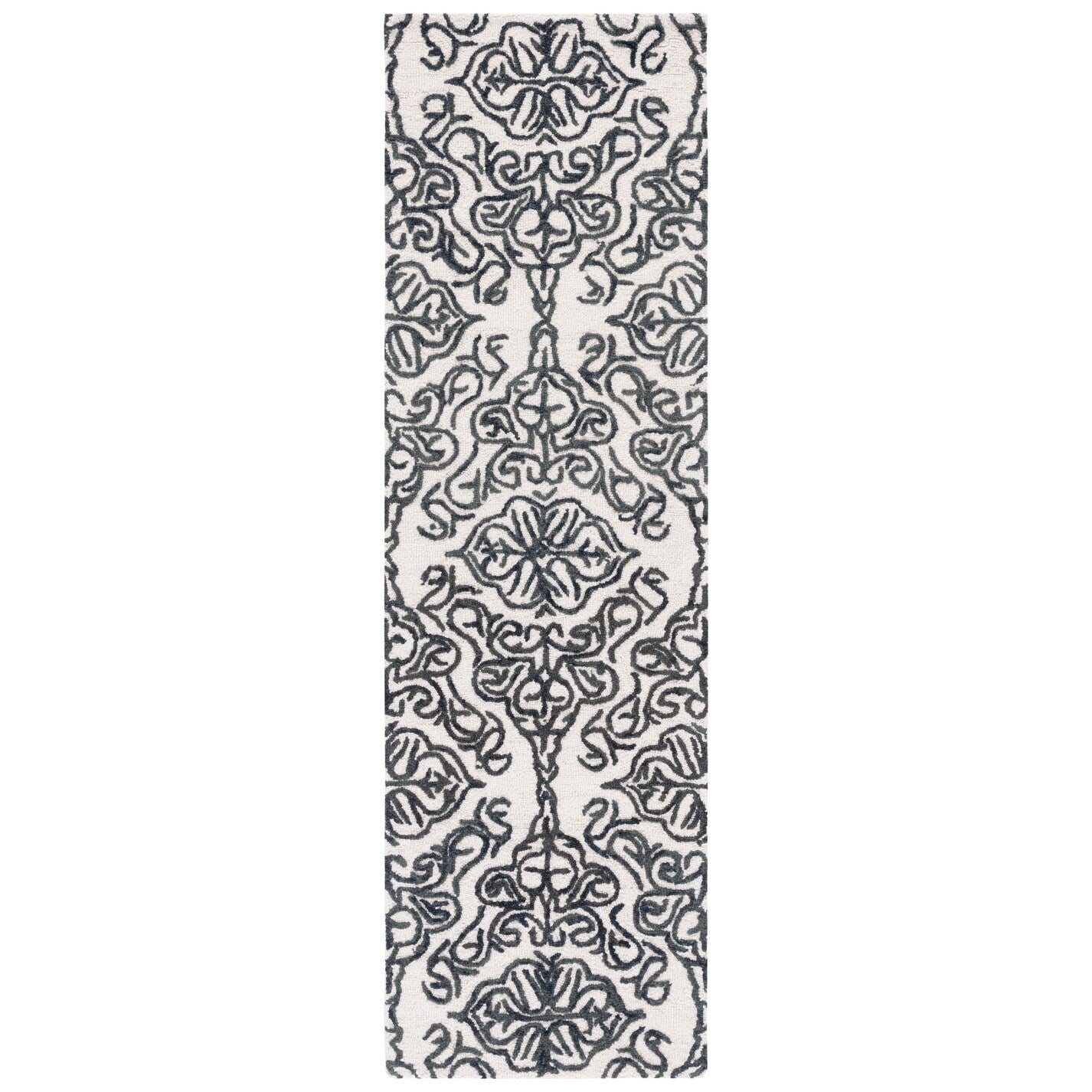 Tapis moderne en laine florale SAFAVIEH fait main Blossom Cateluta